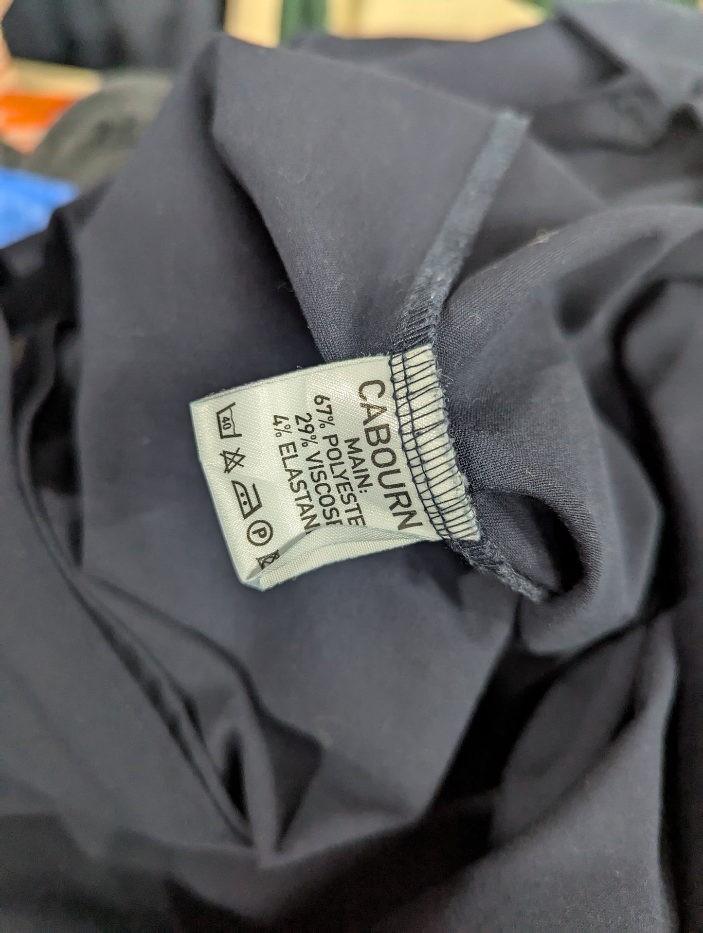 Nigel Cabourn Harrington Jacket Canvas Type Navy Blue Work Wear Made Italy Large