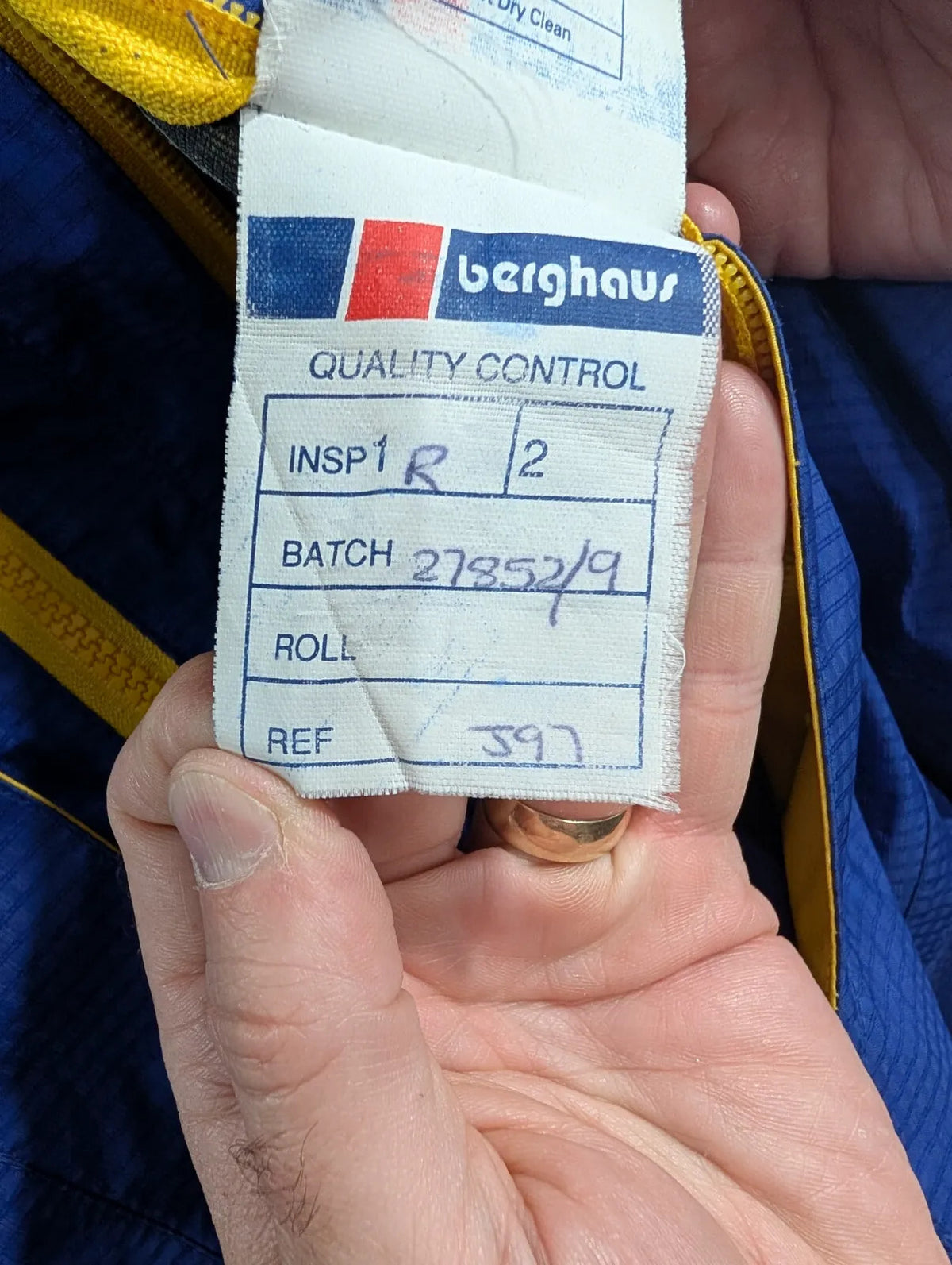 Vintage Berghaus Extrem Smock Jacket Women UK12 Blue Gore-Tex Waterproof 90s GTX