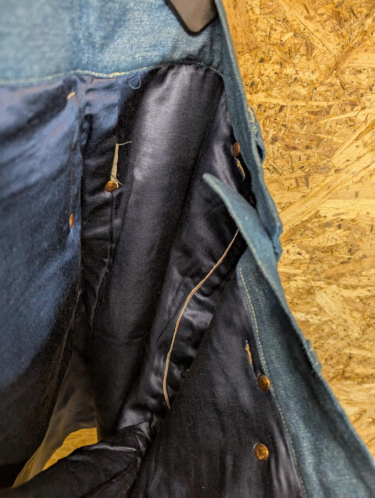 Levis RED Jean Shorts W32 Redline Selvedge Silk Lined Hemp Baggy Japanese Jorts