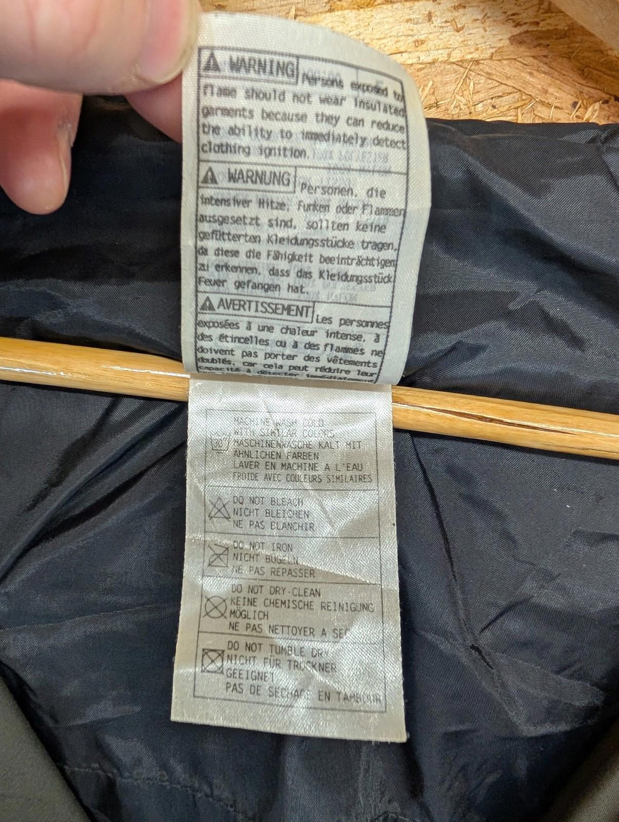 Carhartt Wax Lined Parka Jacket Large Men Hooded Nylon Casual Dark Green Khaki