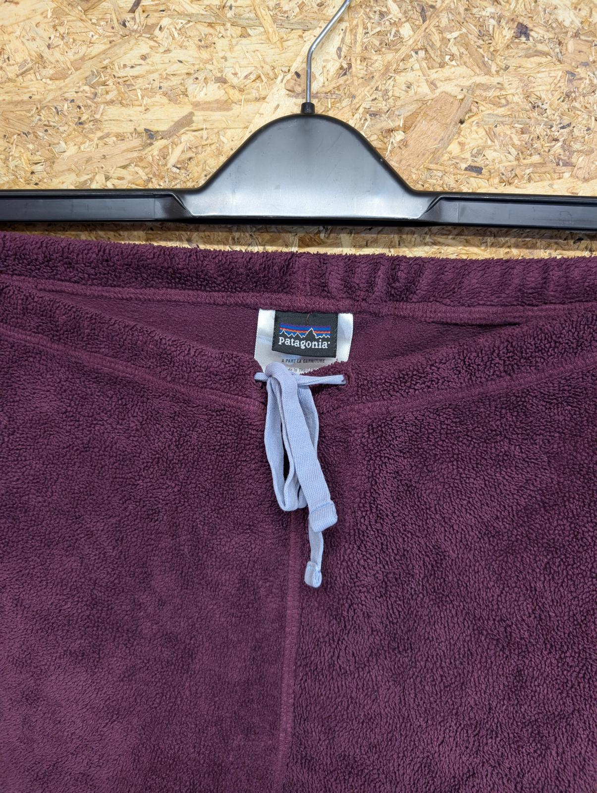 Patagonia Joggers Womens Medium Rhythm Fleece Pants Burgundy Red Purple