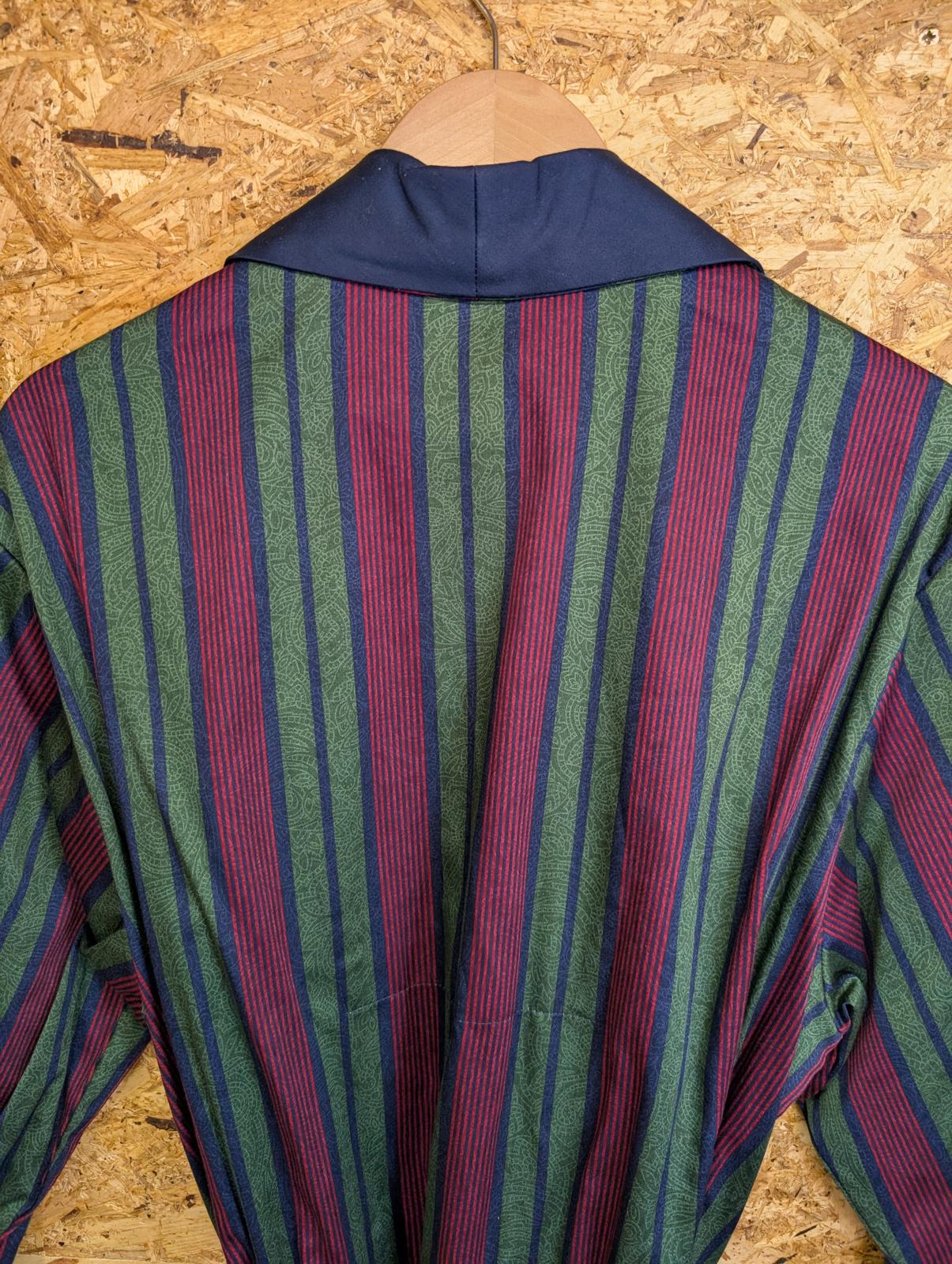 Vintage 90s M&S St Michael Cotton Dressing Gown Smoking Jacket House Robe Large