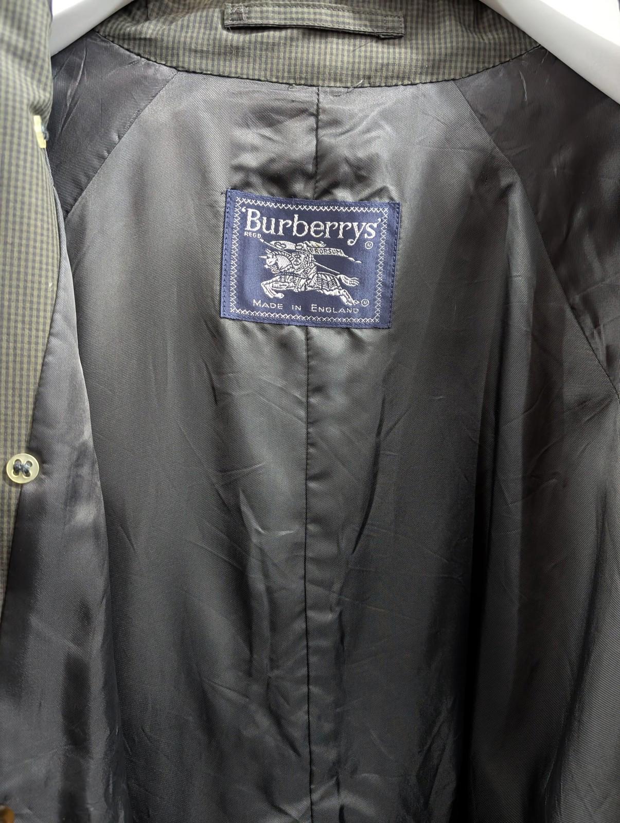 Burberry Trench Coat Women Size 14-16 Long Check Lined Made England Khaki Green
