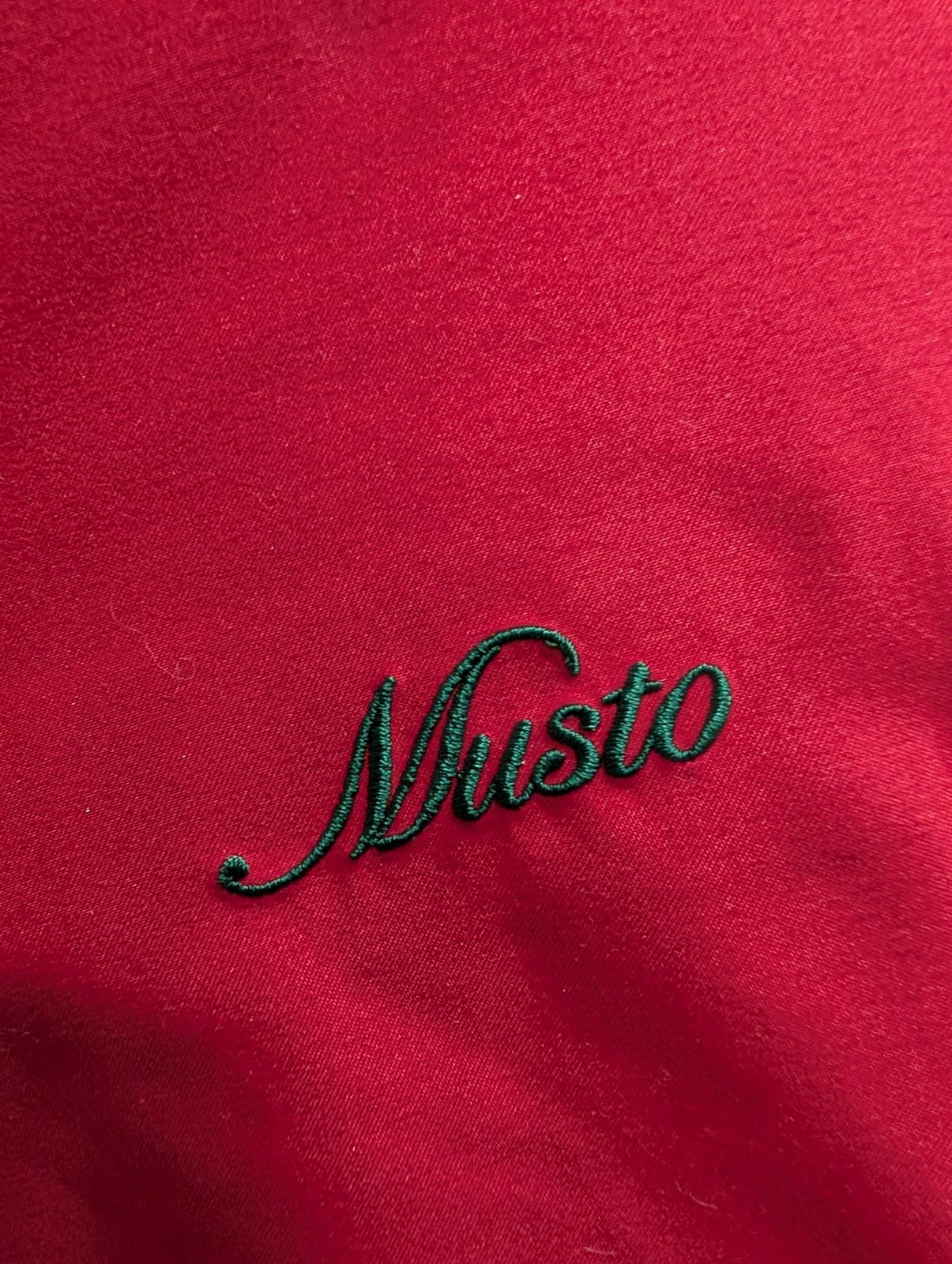 Musto Padded Jacket Womens Size 12 Signature Duck Down Feather Puffa Red Fleece