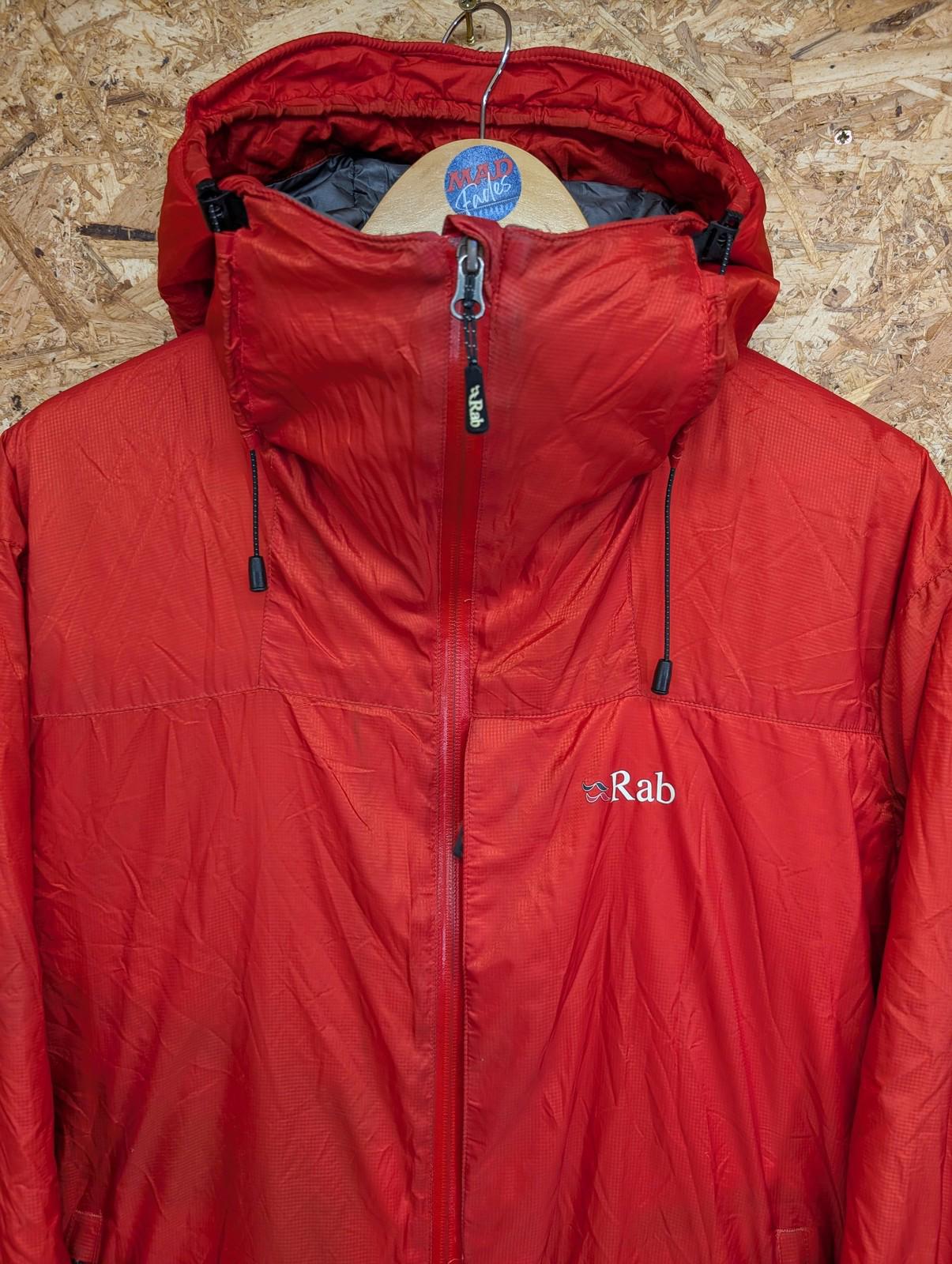 Rab Generator Alpine Jacket Mens Large Hooded Outdoor Hiking Red Pertex QIN-20