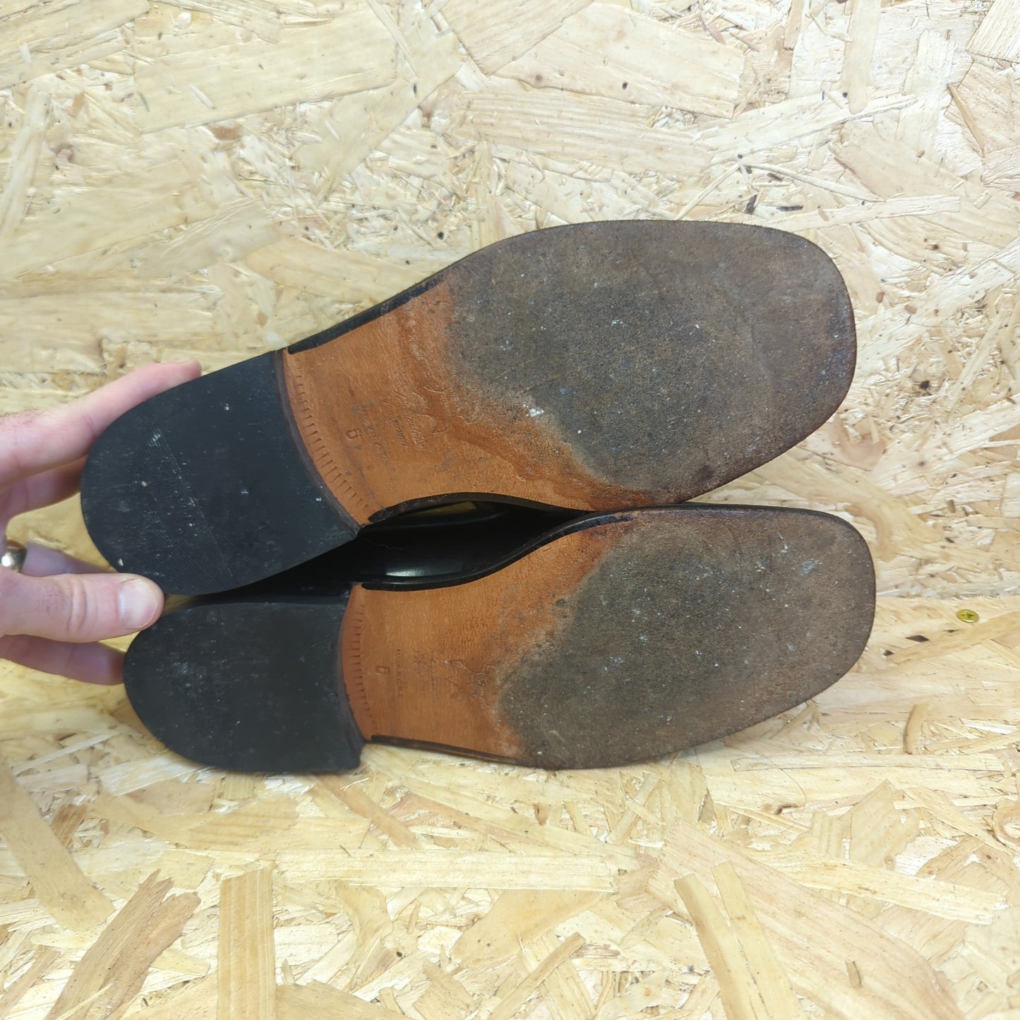 Loake Ferrara Moccasin Men Shoes Black Leather Slip On England Size 6 UK 40 EU