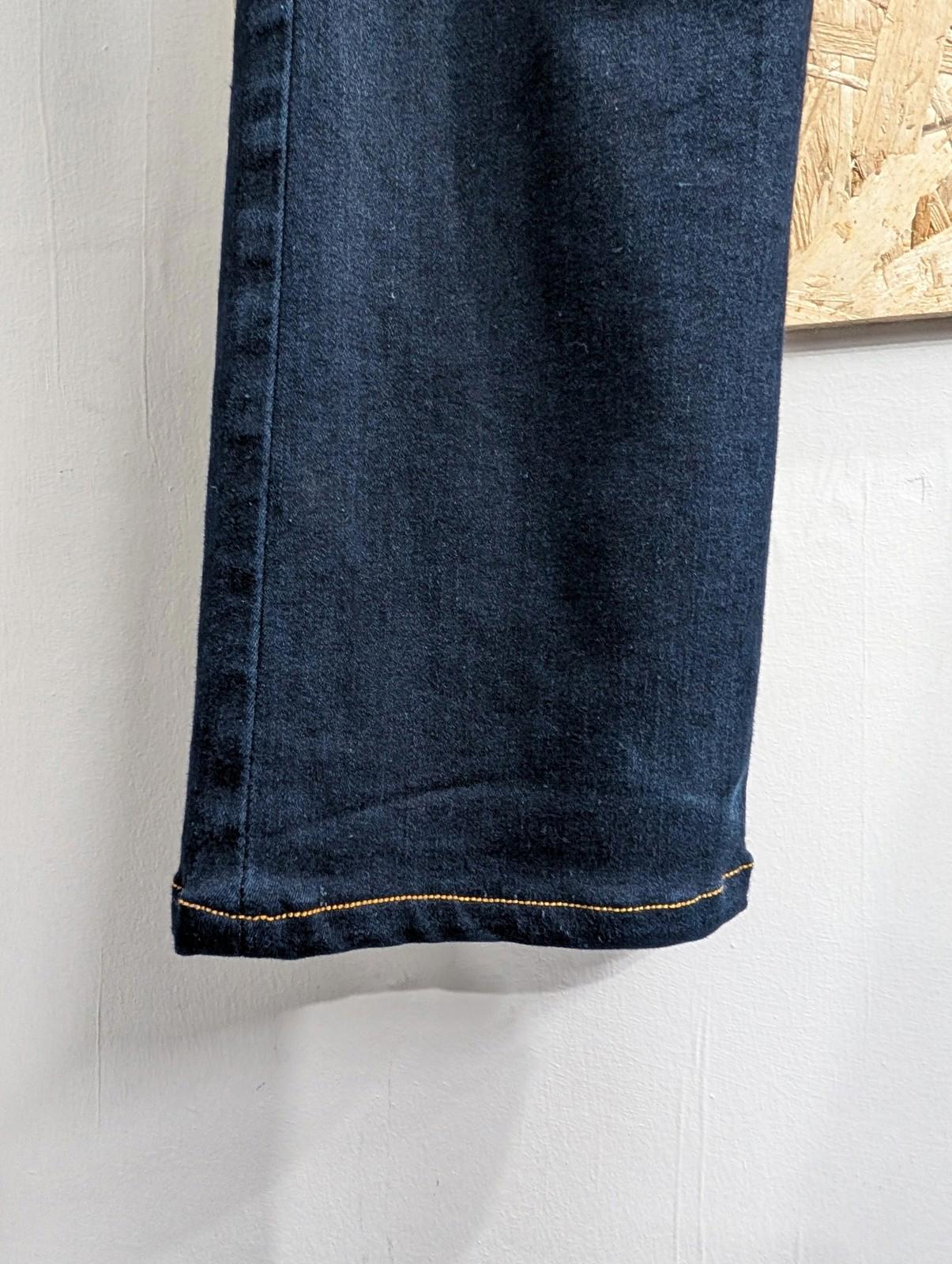 True Religion Women Jeans W25 L30 Navy Blue Straight Slim Leg Billie Denim