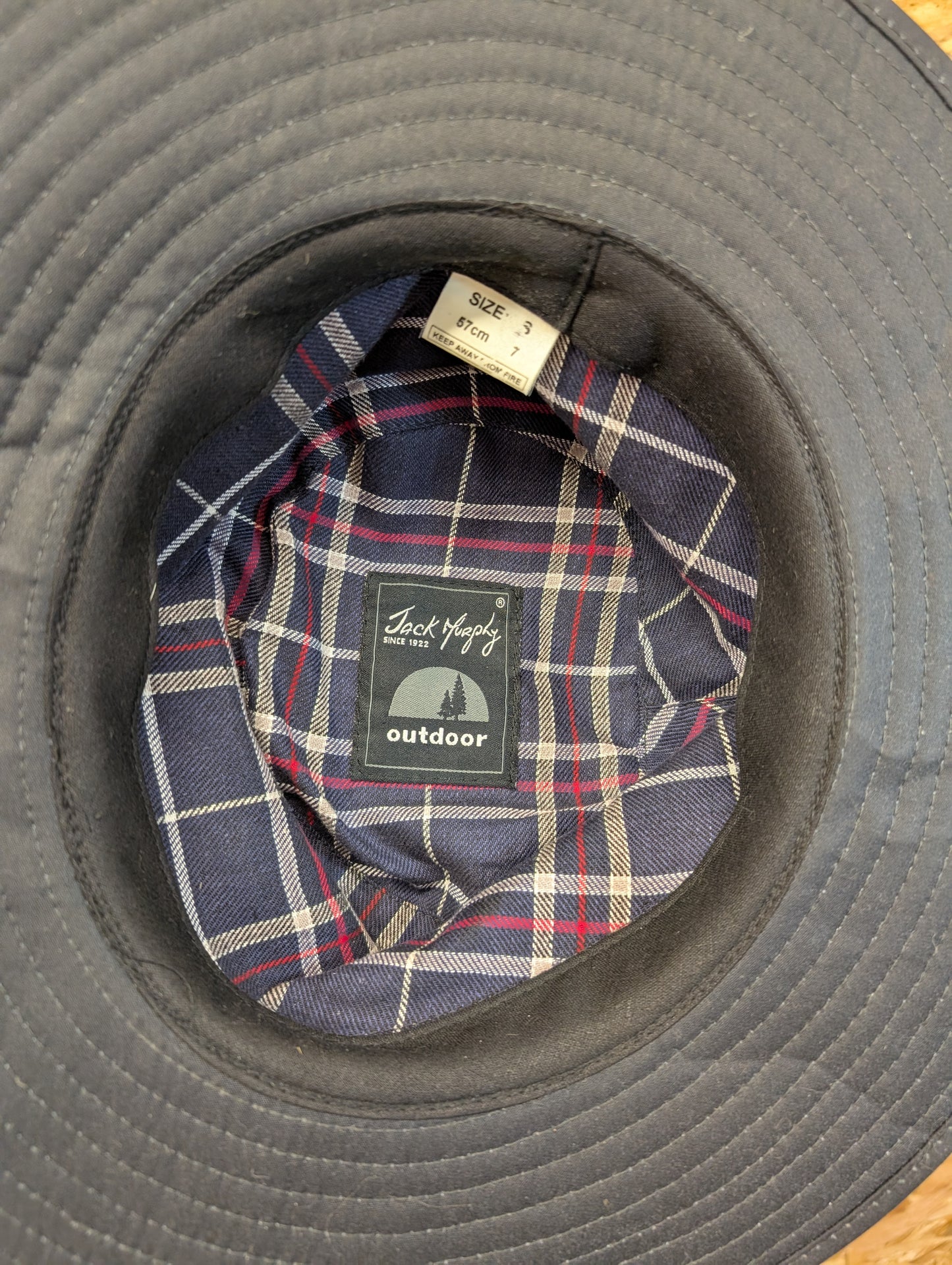 Jack Murphy Glen Wax Hat Black Lightweight Country-wear Bushman Small 57cm