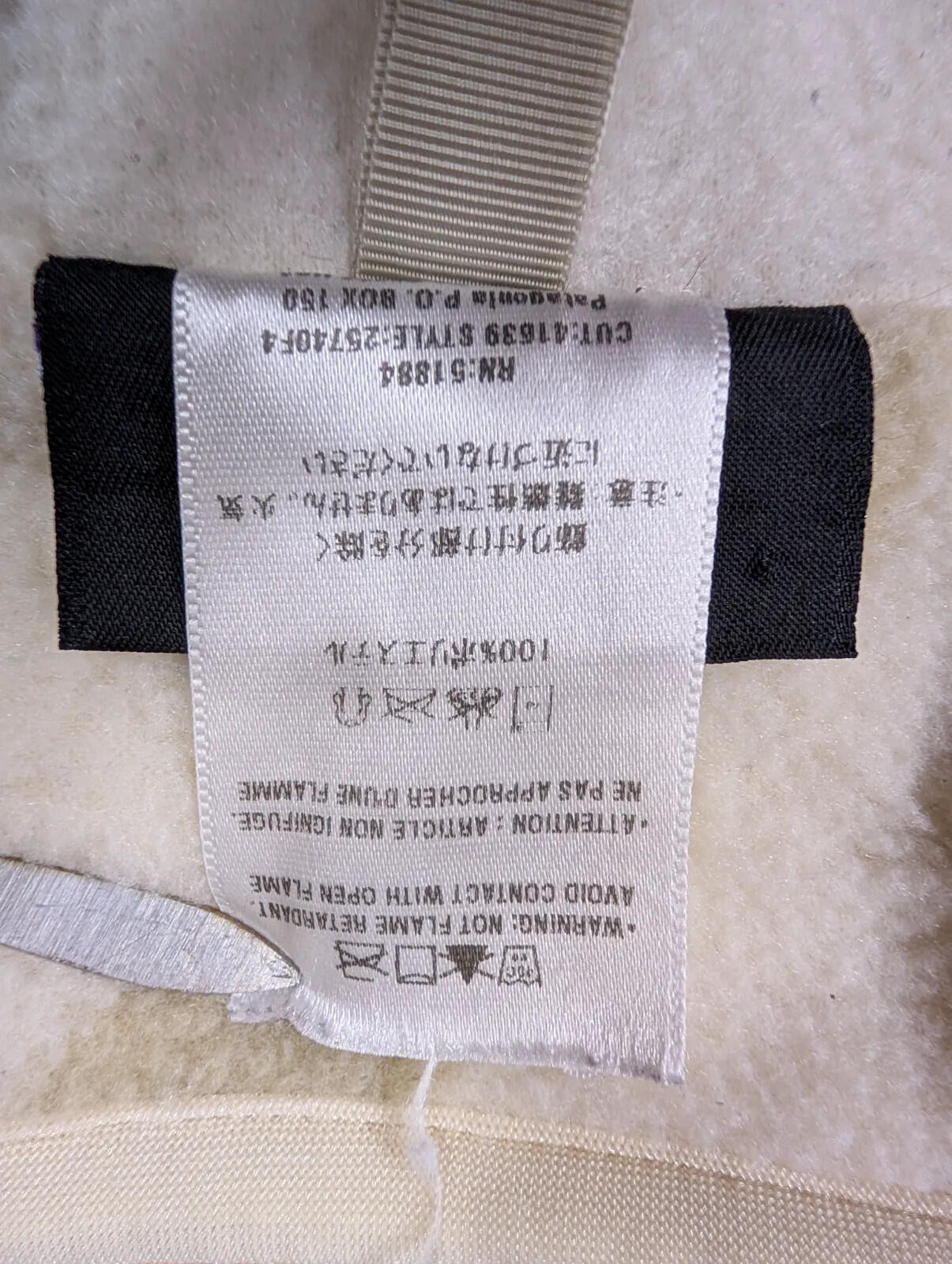Patagonia Synchilla Fleece Pullover Women Medium Ivory Floral Snap-T Cream White