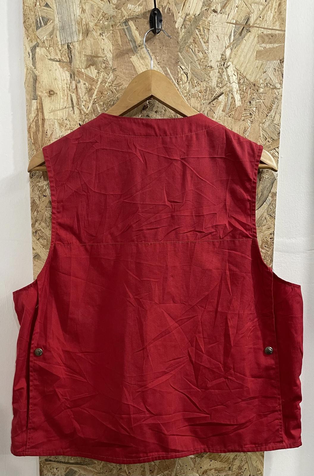 Filson Red Cotton Dry Tin Vest Made USA Lot 10 Cloth Gilet Body Warmer 42 Large