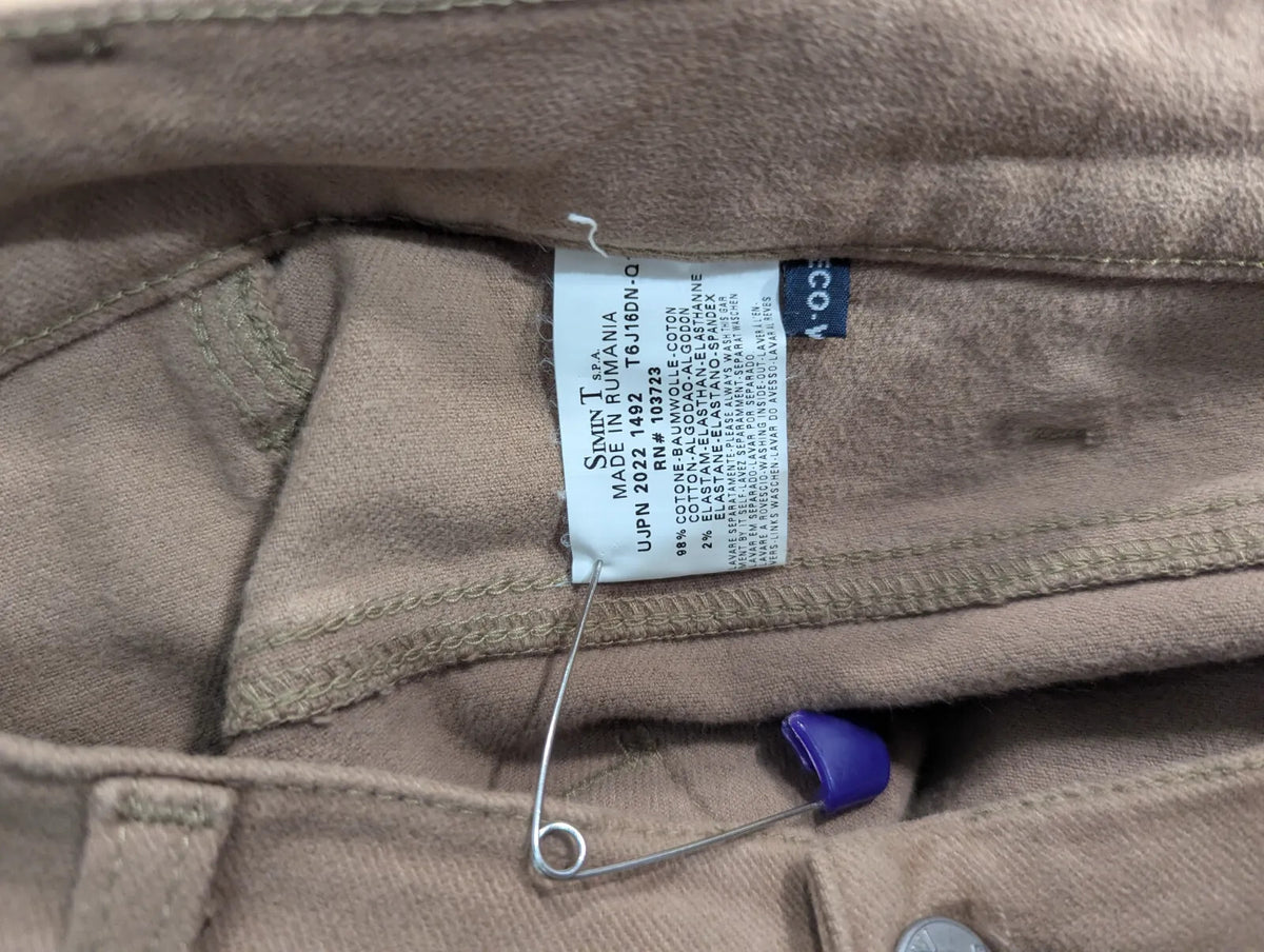 AJ Armani Jeans Mens W36 L34 Brown Cotton Regular Straight Stretch Vintage Chino