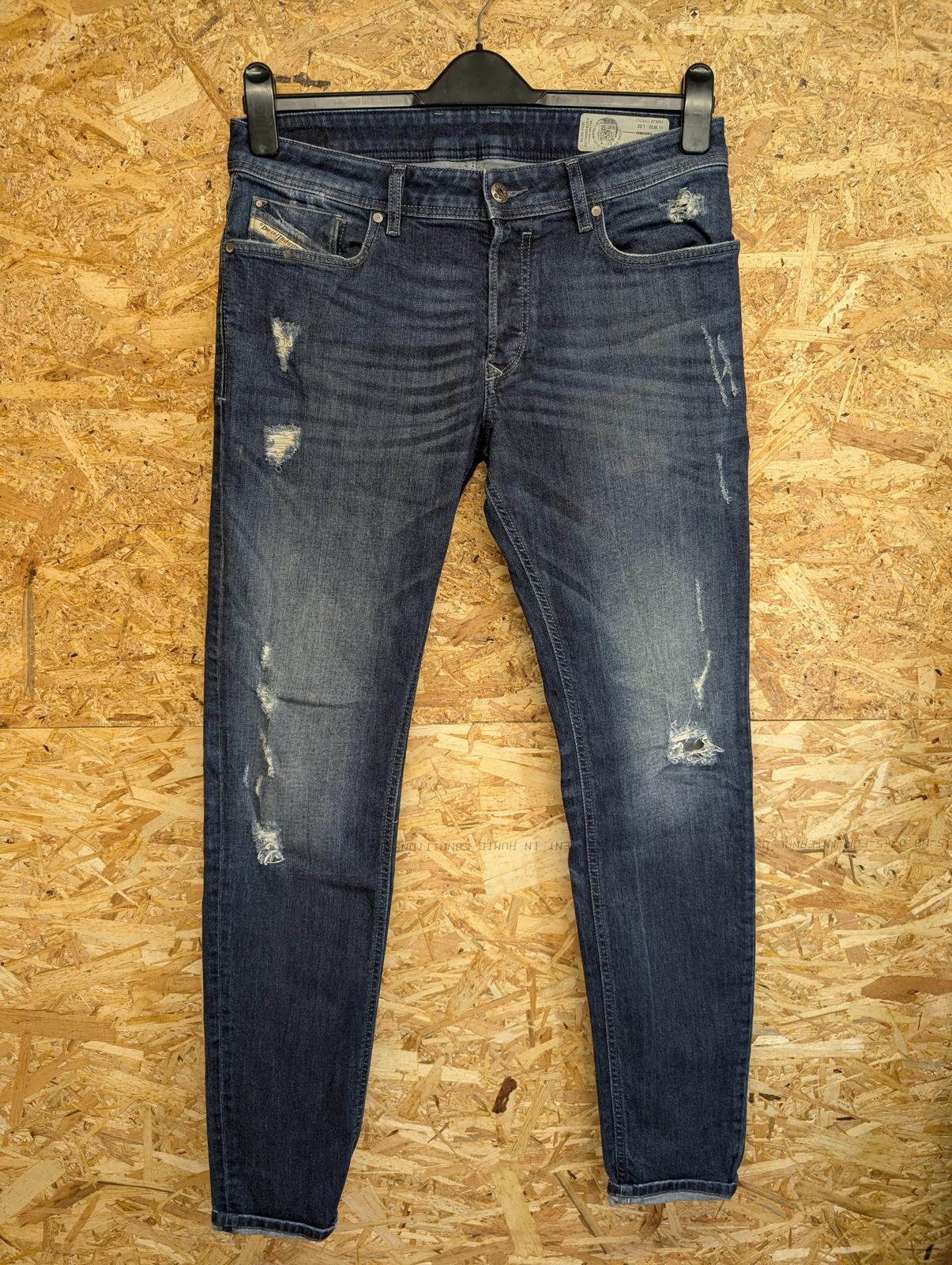 Diesel Troxer Slim Skinny Jeans W32 L32 Stretch Indigo Blue Denim R8KJ4
