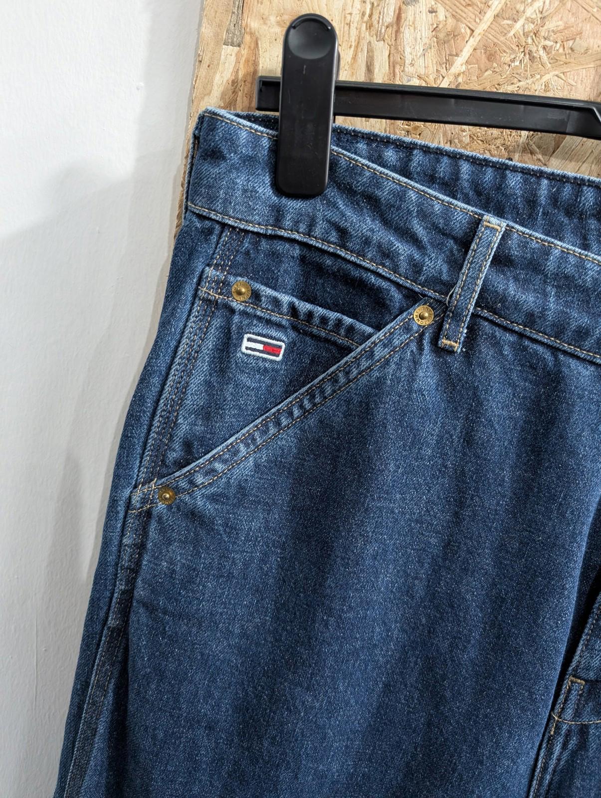 Tommy Jeans Mens Size W32 L32 Skater Loose Fit Carpenter Y2K Navy Blue Denim