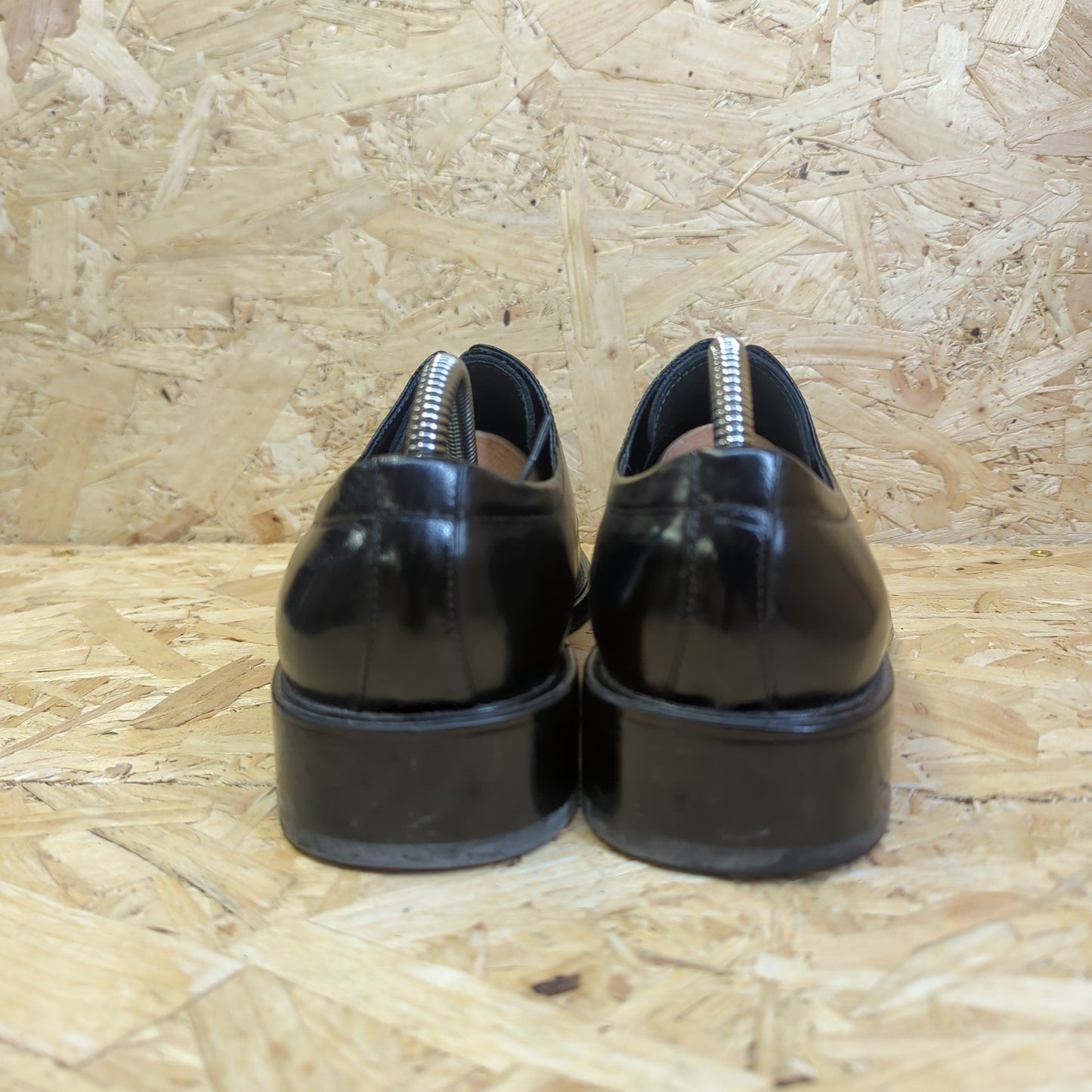 Gucinari Italy Men Shoes Black Leather Uppers Lace Up Italian Size 6 UK 40 EU