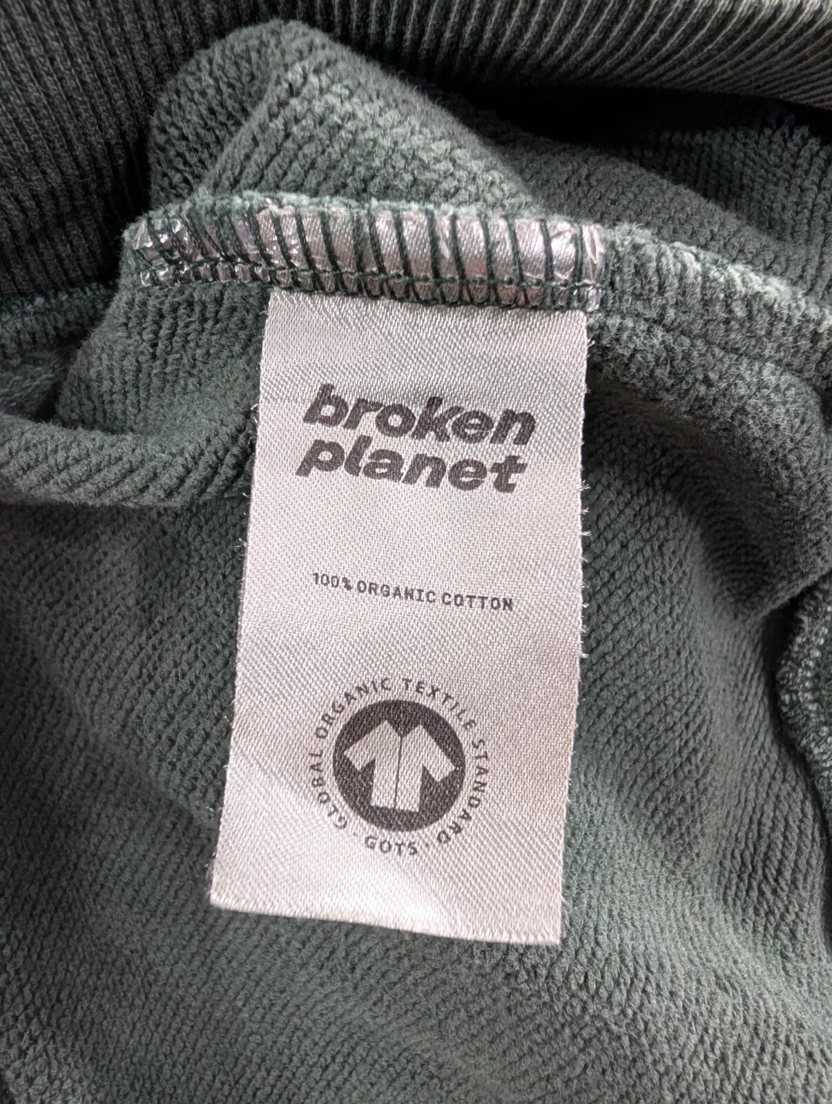 Broken Planet Hoodie Womens XS Green Organic Cotton Long Sleeve Emerald Pullover
