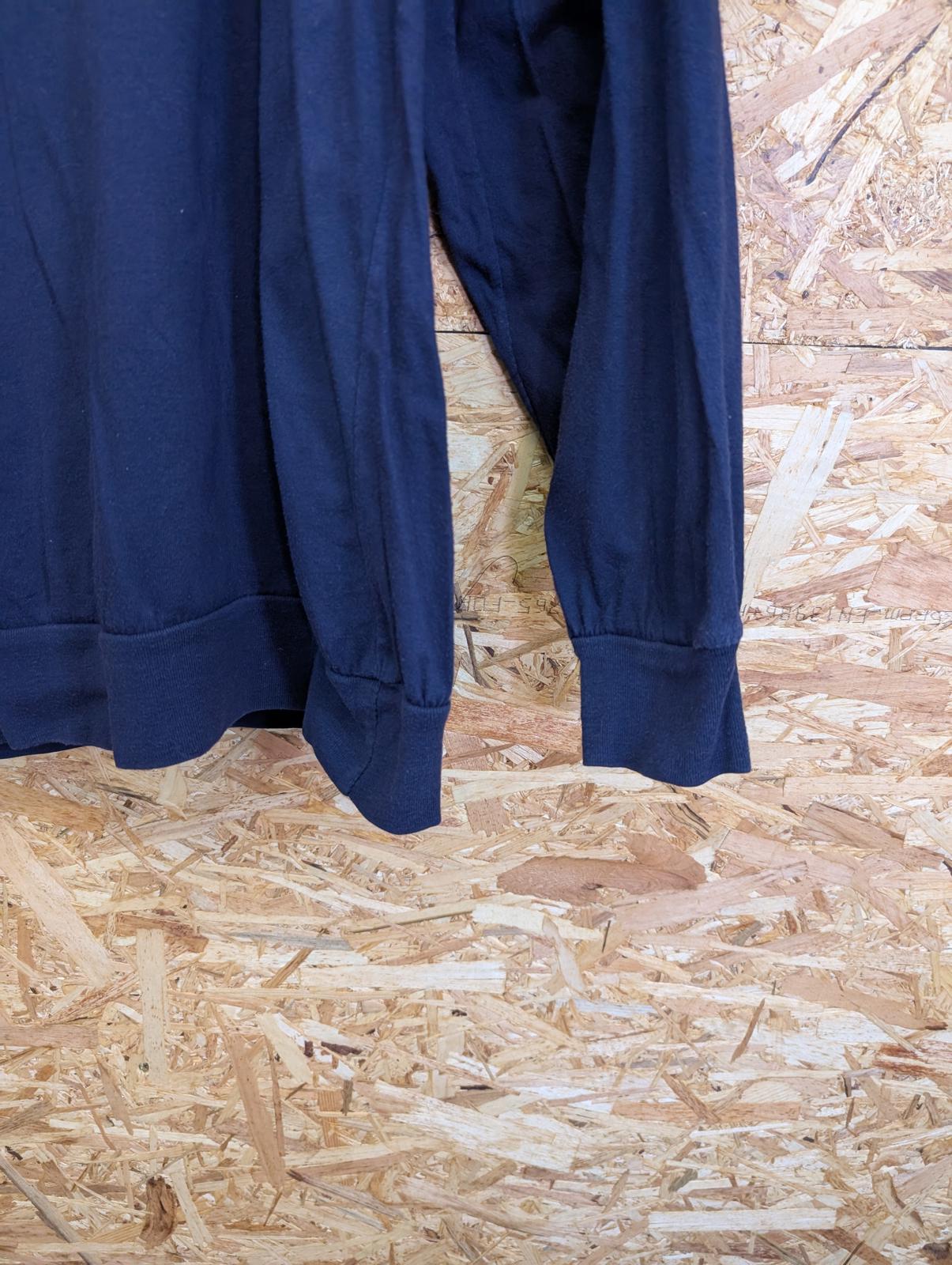 Deacon Medium Blue Polo T-Shirt Band Tour Staff Navy Blue Vintage 90s