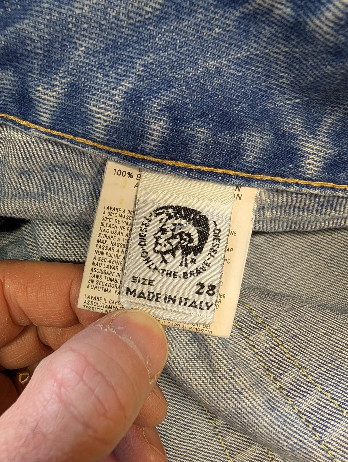 Diesel Hush Bootcut Jeans Size W28 L32 Women Faded Blue Denim Y2K Vintage Stone