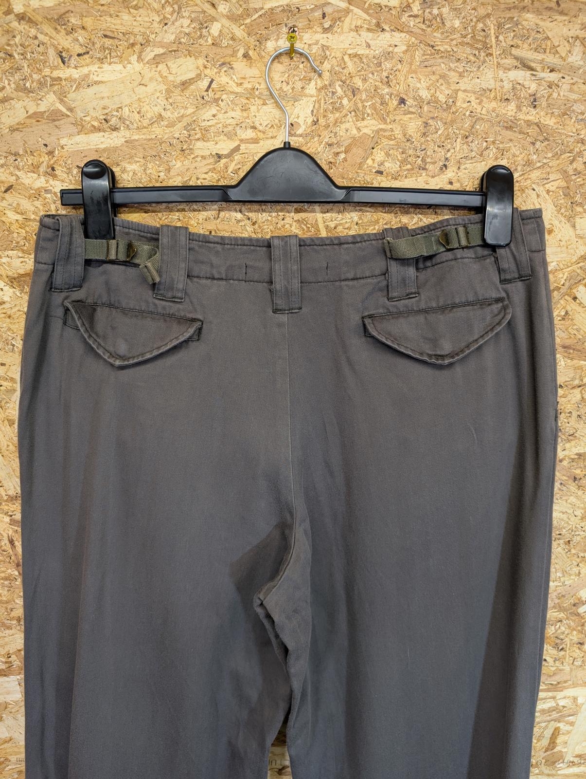 All Saints Baggy Zip Trousers W34 L31 Bondage Khaki Green Army Relaxed Y2K