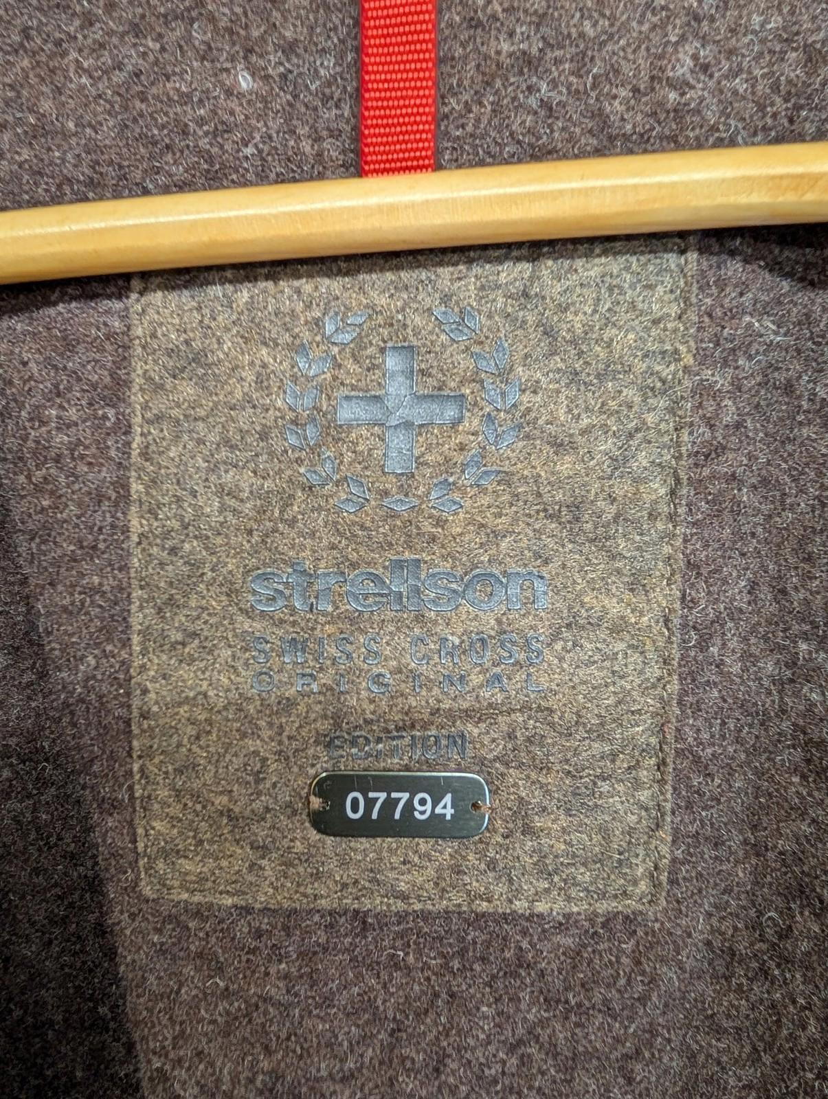 Strellson Jacket XL 44 Men Brown Chore Swiss Cross Edition Detachable Wool Liner