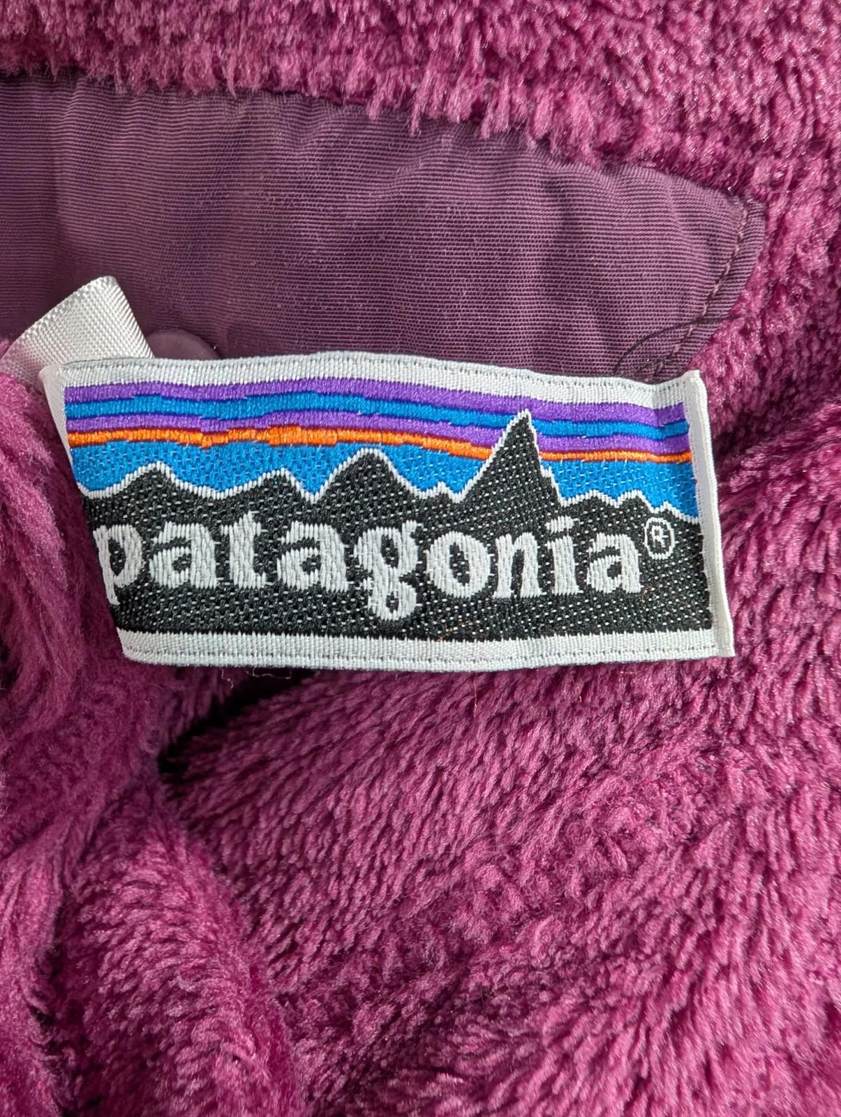 Patagonia Fleece Age 10 Girls Medium Jumper Pullover Pink Hiking Warm