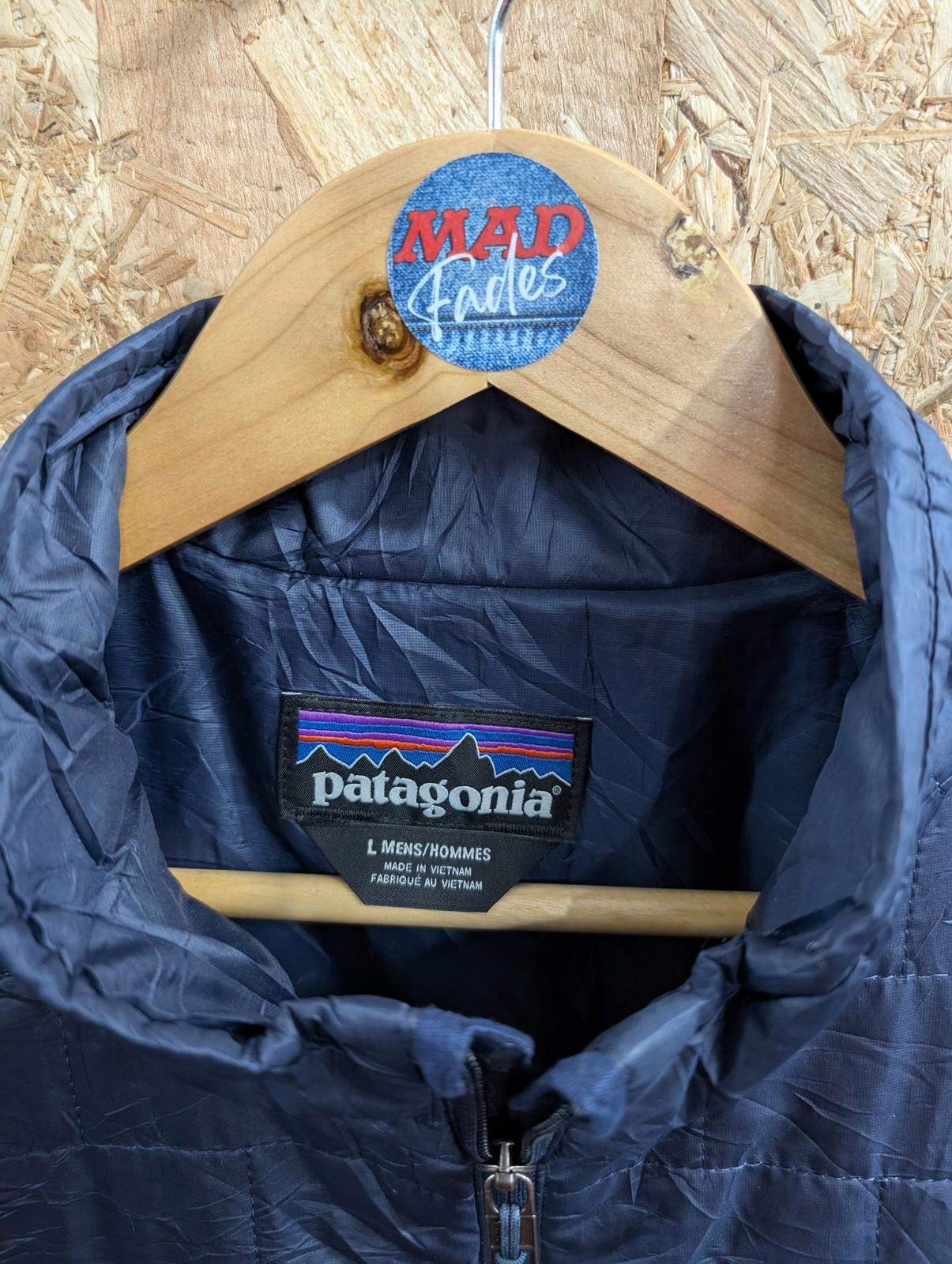 Patagonia Nano Puff Jacket Large Men Navy Blue Quilt Primaloft Insulated Puffer