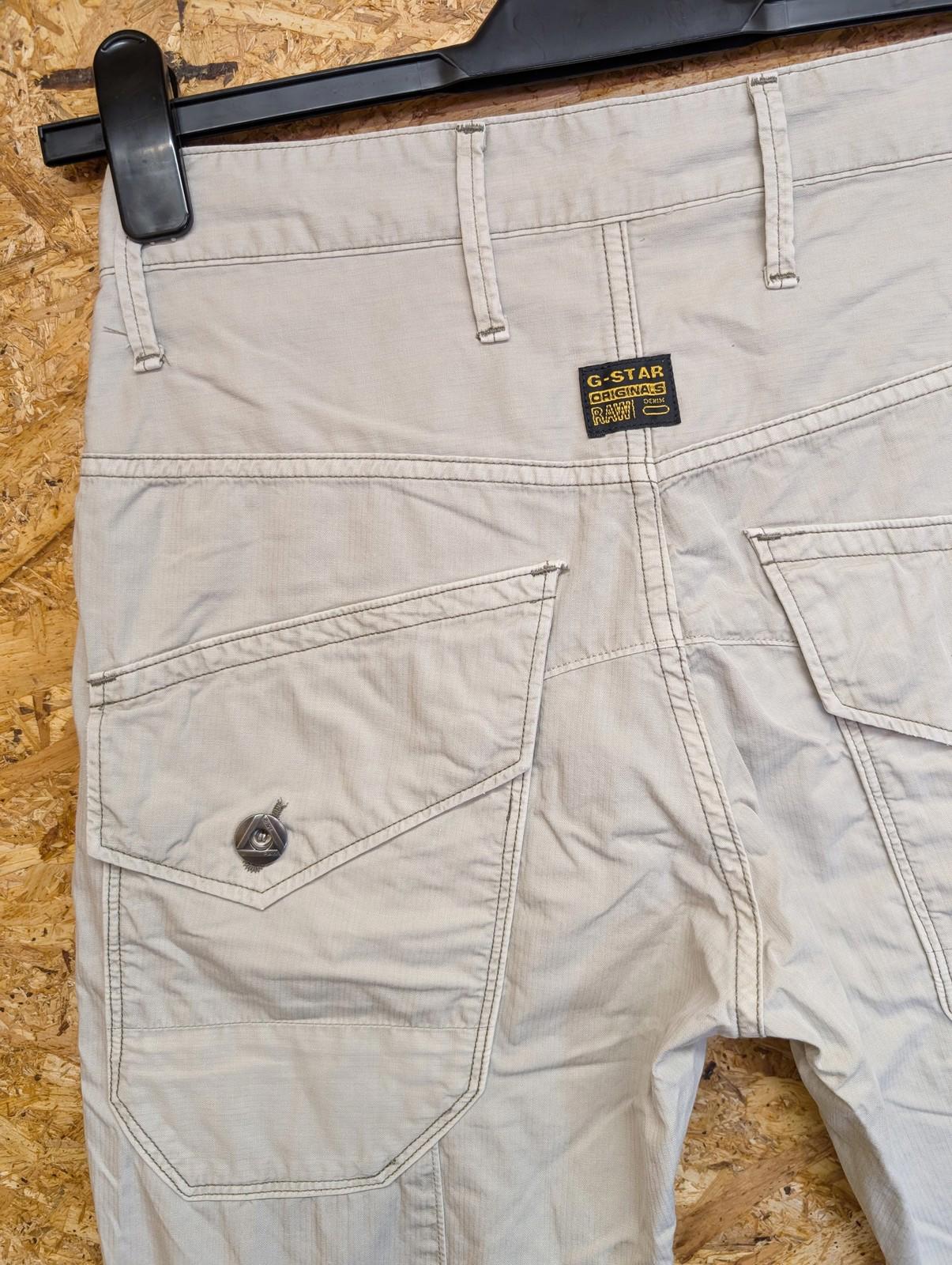 G-Star Raw Trousers Mens W28 L32 Urban Cargo Style Stone Cream Utility Workwear