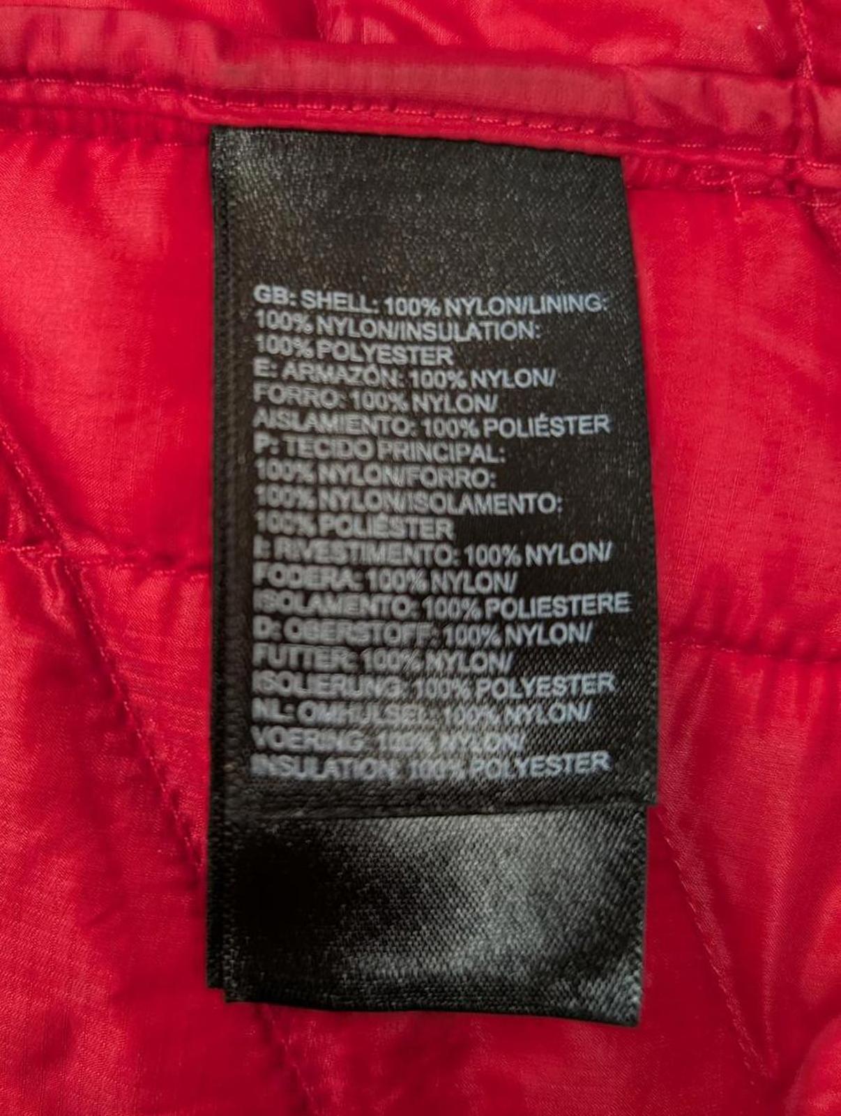 North Face Puffa Jacket Size XL Men TNF Thermoball Burgundy Red Parka Hooded