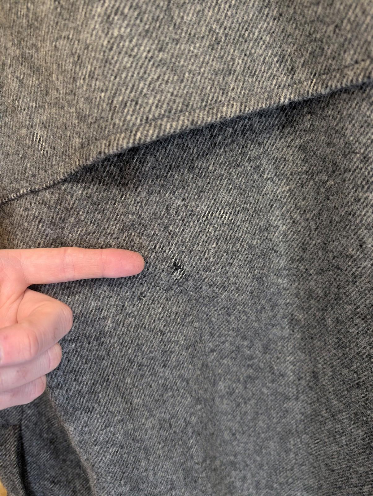 Filson Wool Cape Coat Large Men Style 95 Double Mackinaw Grey Jacket Vintage