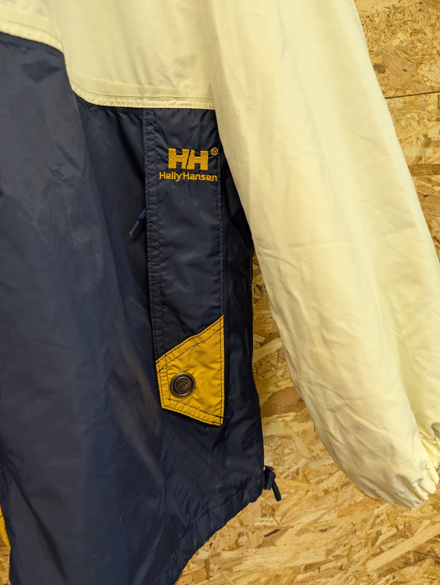 Helly Hansen Vintage 90s Coat Tech Waterproof Jacket Sailing Twin Sails Mens XL