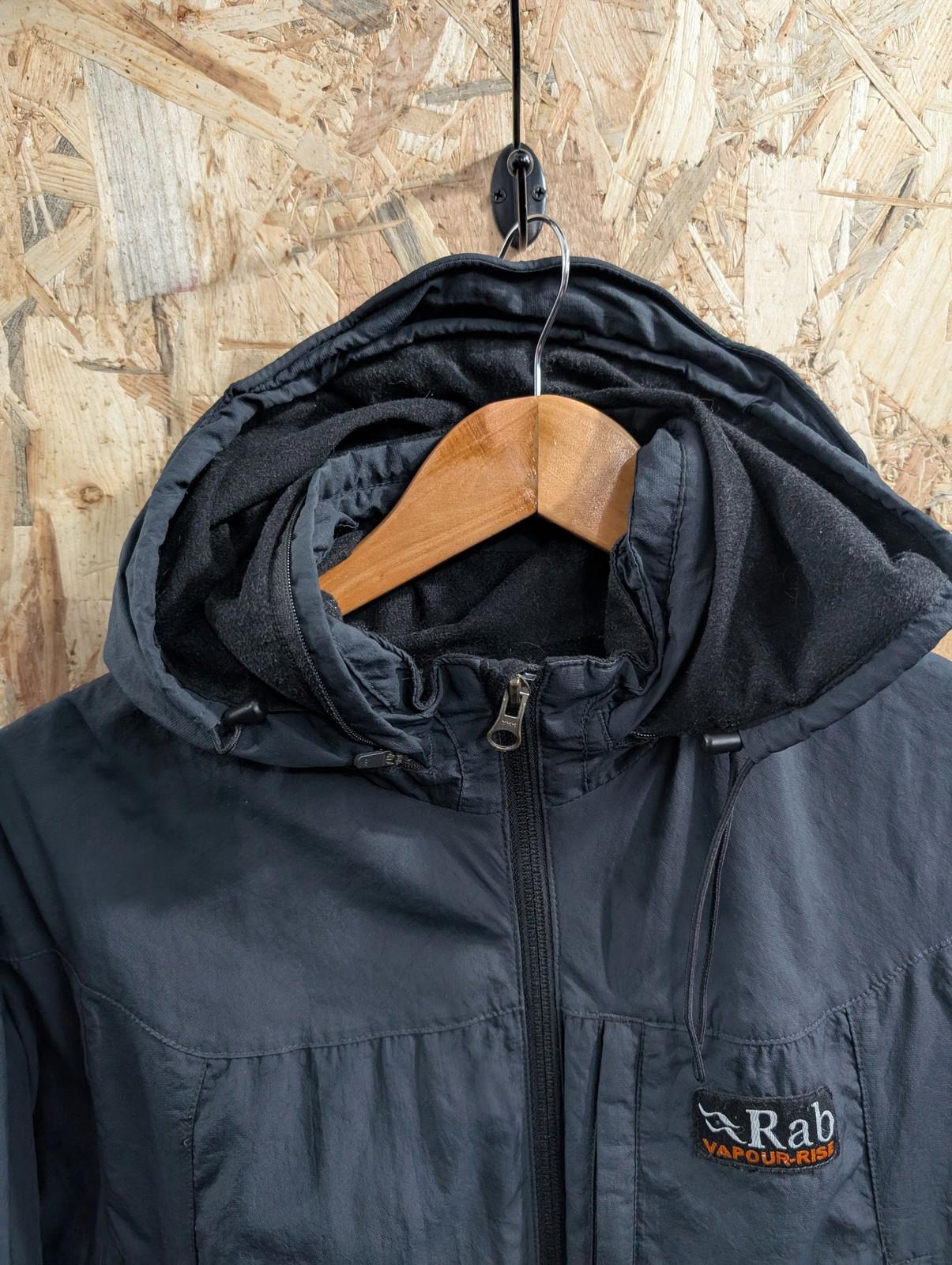 Rab Vapour-Rise Trail Jacket Small Men Fleece Lined Waterproof Outdoor Black