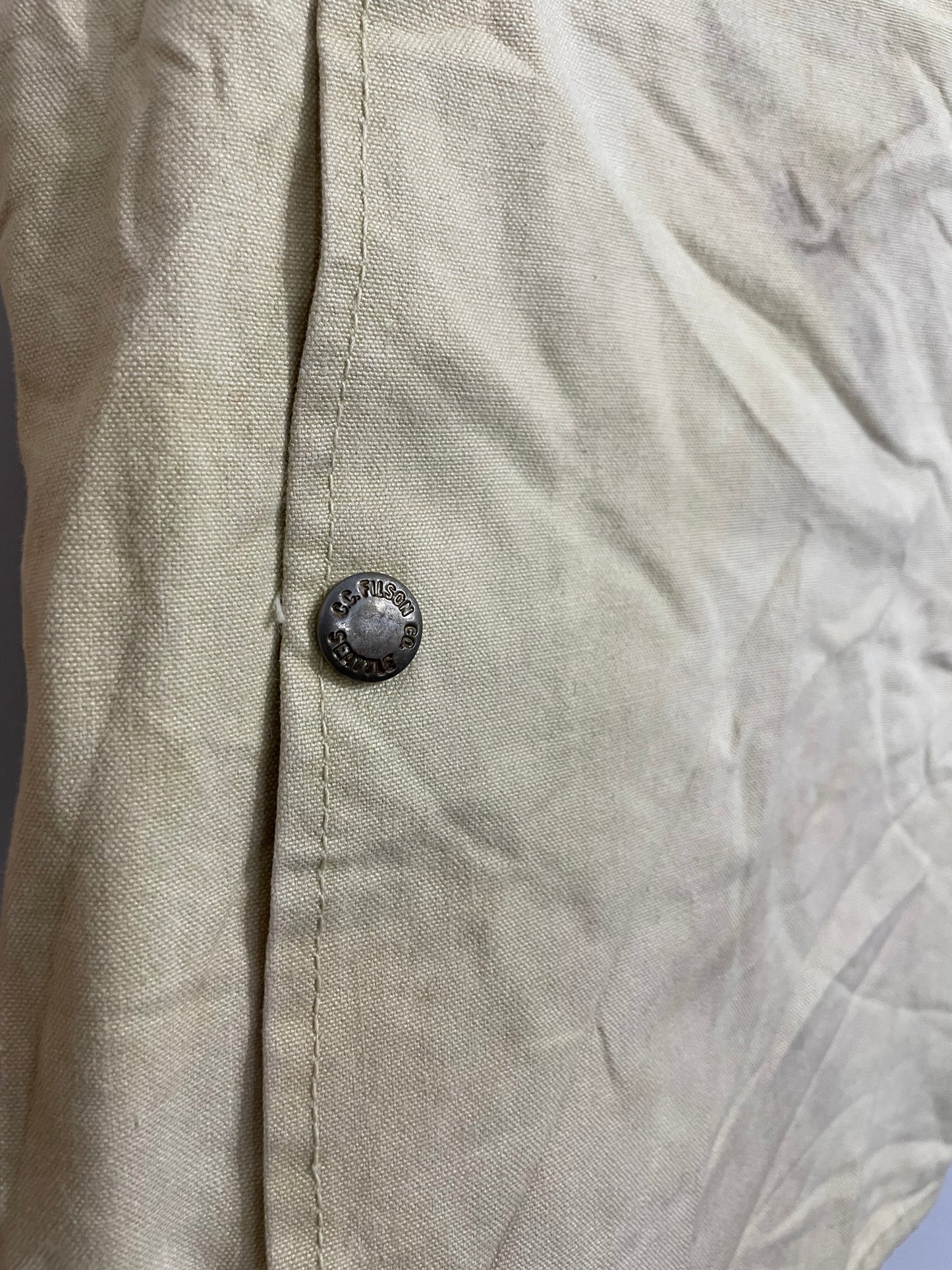 Filson Dry Tin Cruiser Vest Made In USA Style 8 Cloth Gilet Body Warmer 44 XL