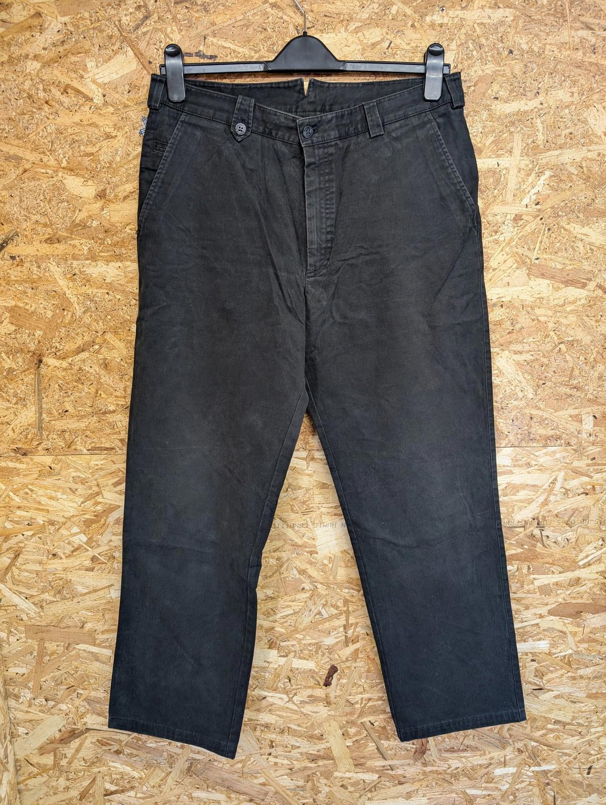 Burberry Trousers UK 14 W32 L29 London Womens Cotton Blend Black Baggy Fit Chino