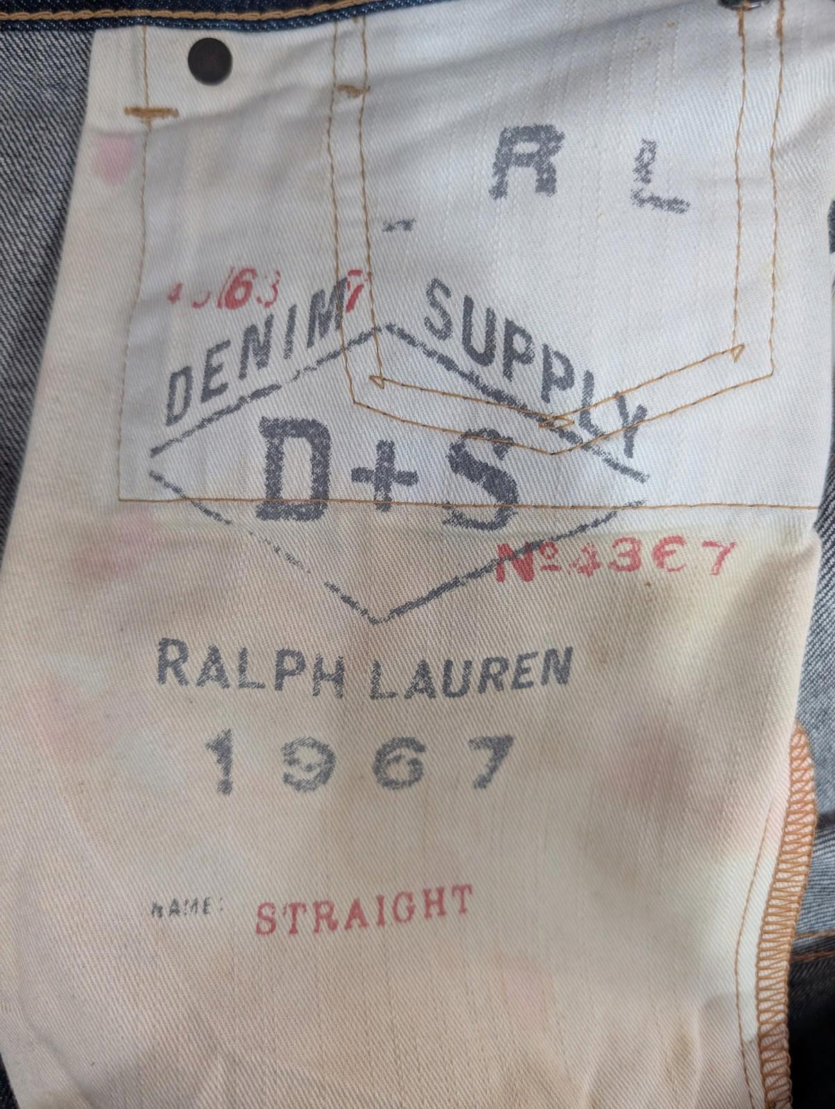 Ralph Lauren Jeans Mens W32 L34 Denim & Supply Straight Fit Dark Blue RRL Polo