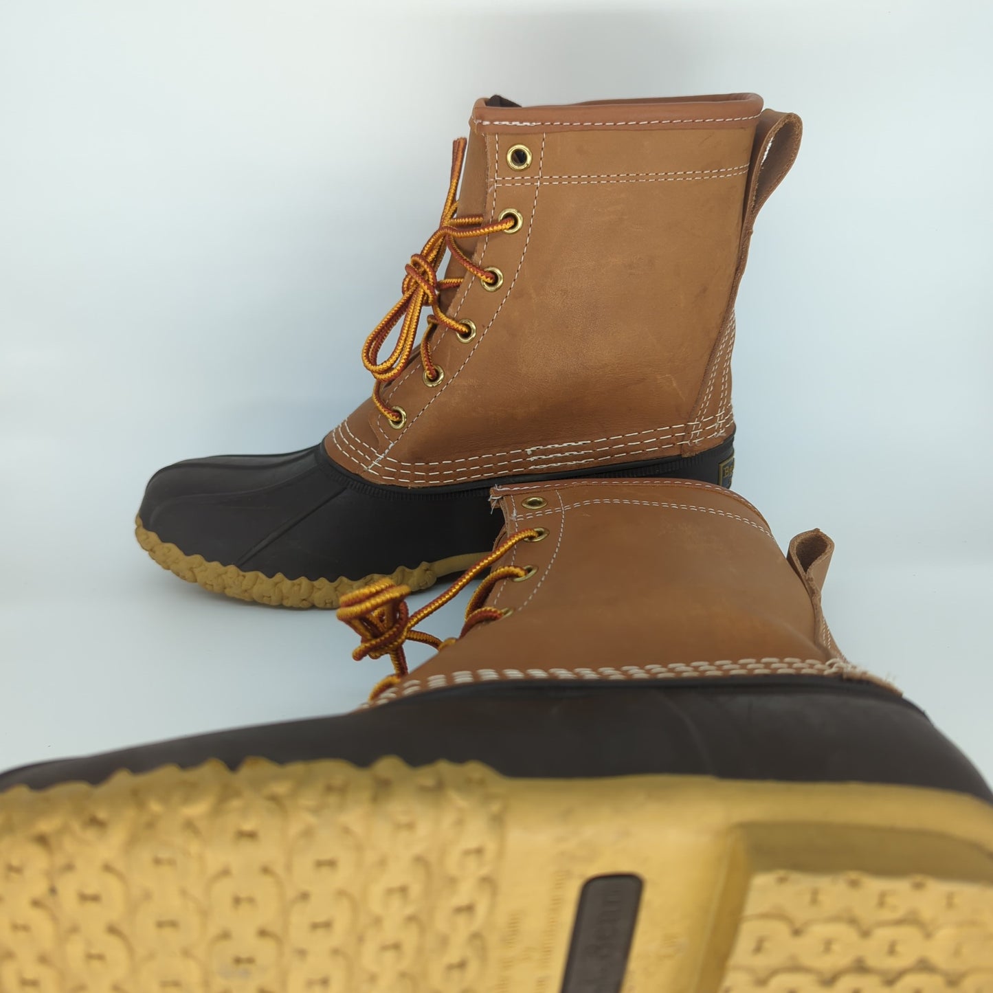 LL Bean Bean Boots 8" Gore-Tex USA Insulated Leather Brown Womens UK 5 Eur 38