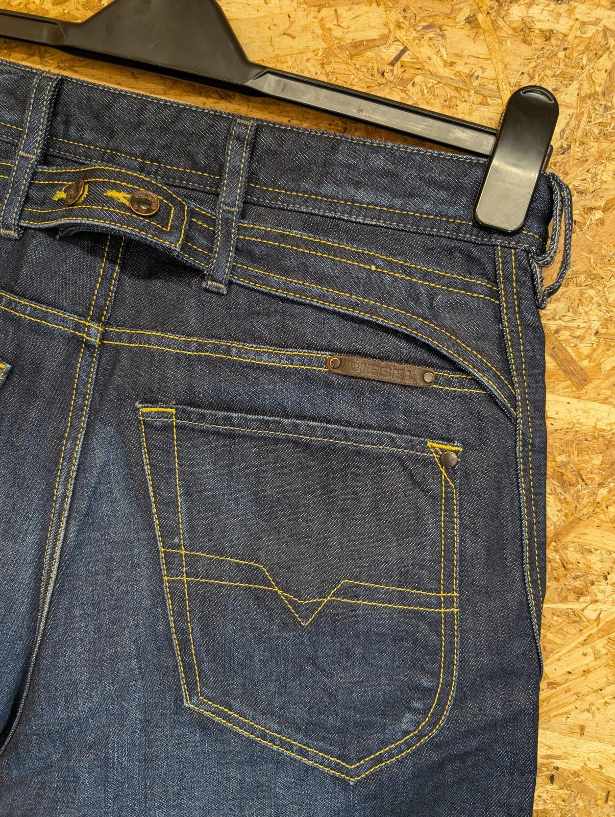 Diesel Jodar Jeans W30 L32 Men Button Fly Dark Denim Navy Blue Slim 0073N Cinch