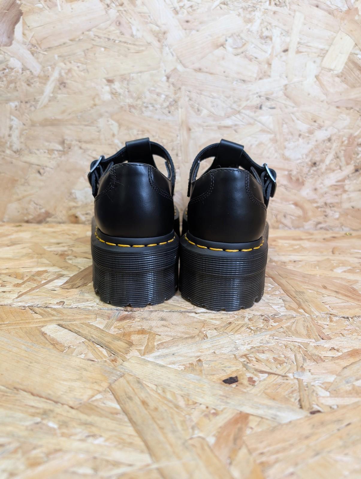 Dr. Martens Bethan Womens UK 3 EU 36 Black Mary Jane Platform Flats Y2K Style