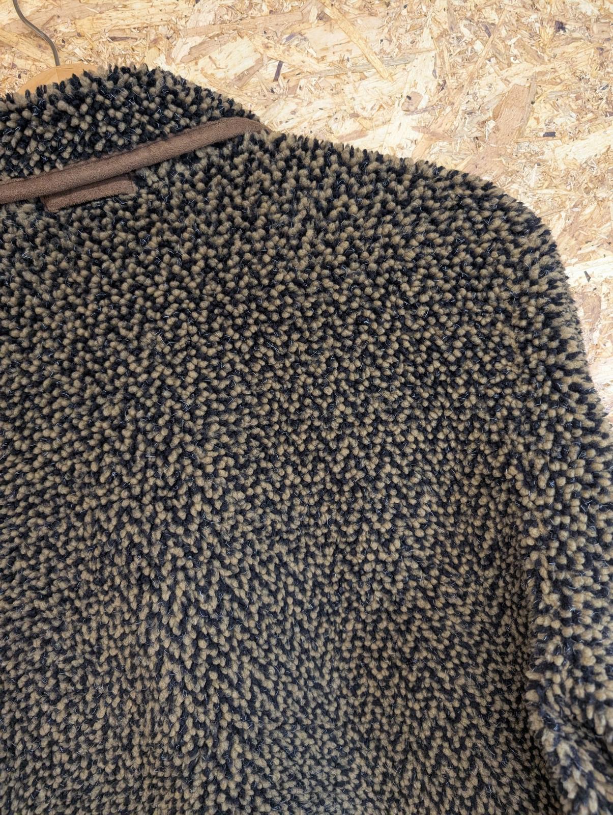 Orvis Cardigan Jacket Women's Medium Fleece Vintage Button Brown Black