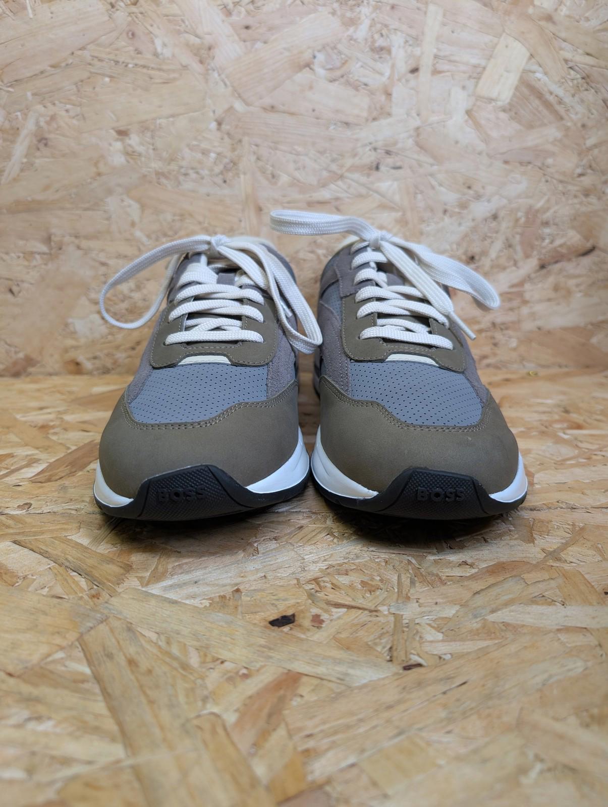 Boss Kurt Runn Mens Trainers UK 8 EU 42 Light Pastel Green Lace Up Box Worn Once