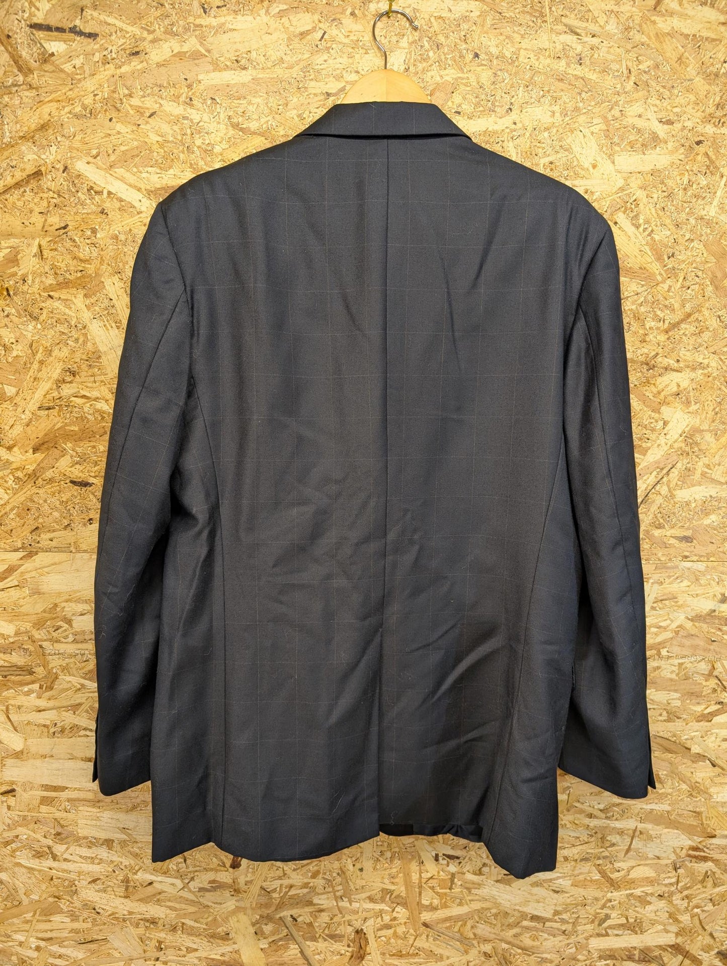 Yves Saint Laurent YSL Pure New Wool Made In Italy Suit Black Check W34 L32