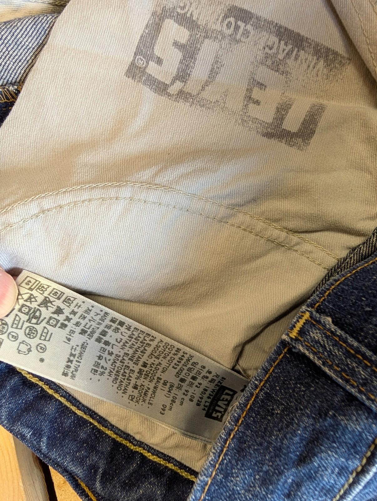 Levi's 605 Jeans Men W36 L30 Slim Straight Blue Denim Classic Orange Tab Big E