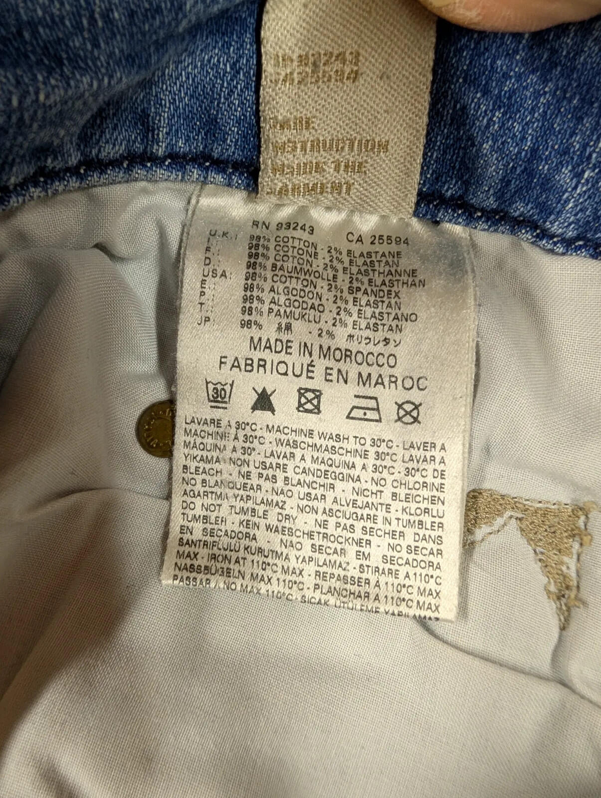 Diesel Vixy Bootcut Jeans Womens W30 L32 Blue Stretch Faded Wash Button 008SR