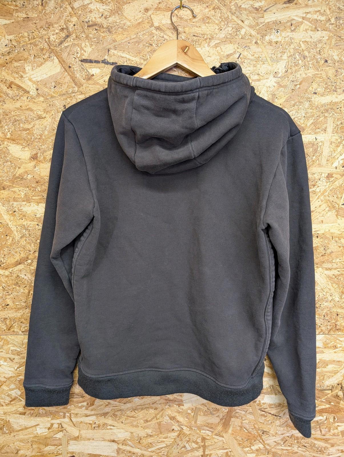G-Star Raw Hoodie Men Large Graphic Pullover Black Charcoal Side Zip Heavyweight