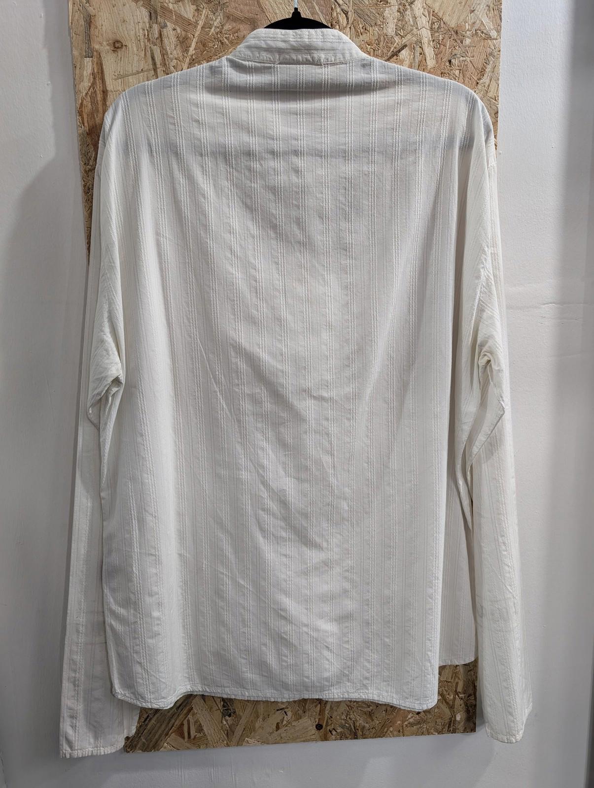 Versace Jeans Couture Smock Shirt Mens Size Medium Long Sleeve White Cotton