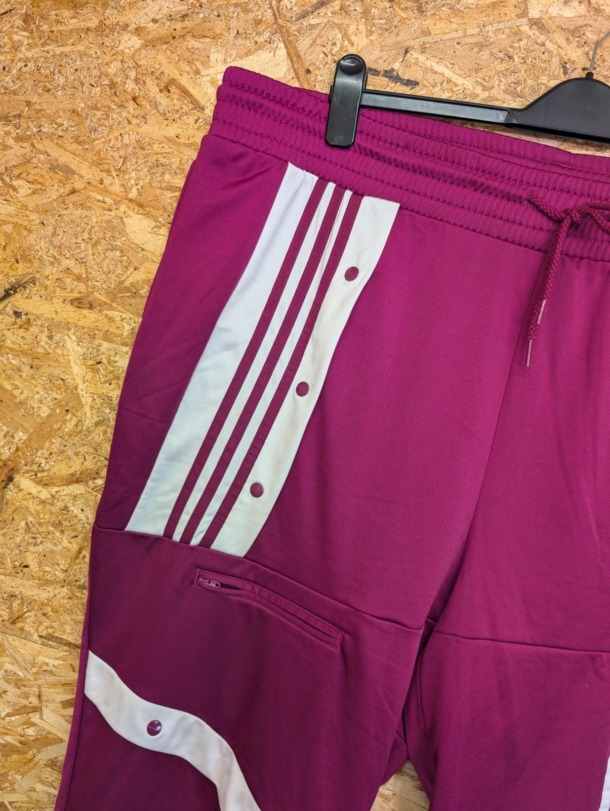 Danielle Cathari x Adidas Poppers W44 Track Pants Joggers Trousers Burgundy