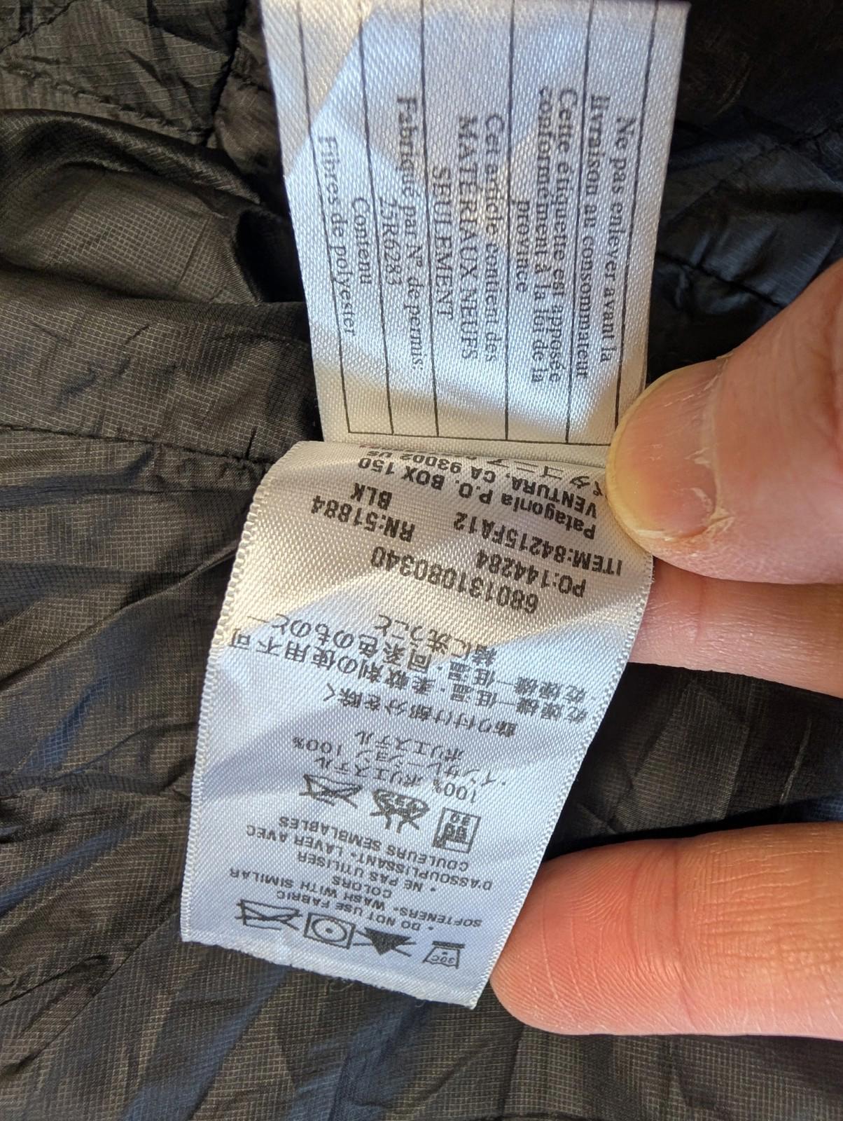 Patagonia Nano Puff Jacket Women Small Black Primaloft Zip Quilted Layer Coat