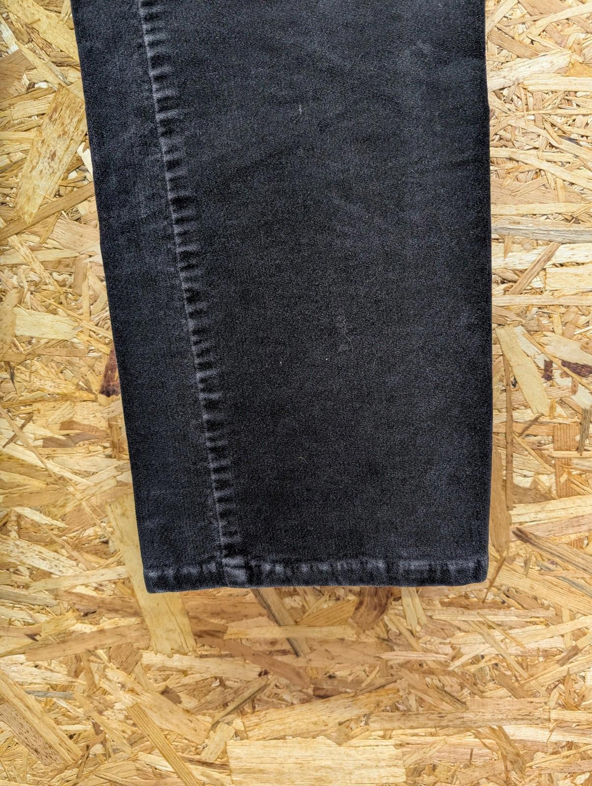 Armani Jeans Trousers Size W26 L31 Women Black Velvet Moleskin Vintage 90s Rock