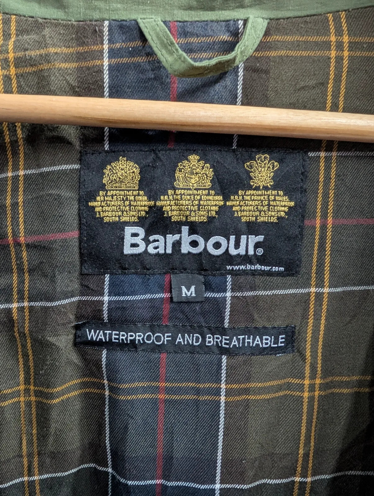 Barbour Club Sapper Field Jacket Men Medium Green Waterproof T1217 Utility Chore
