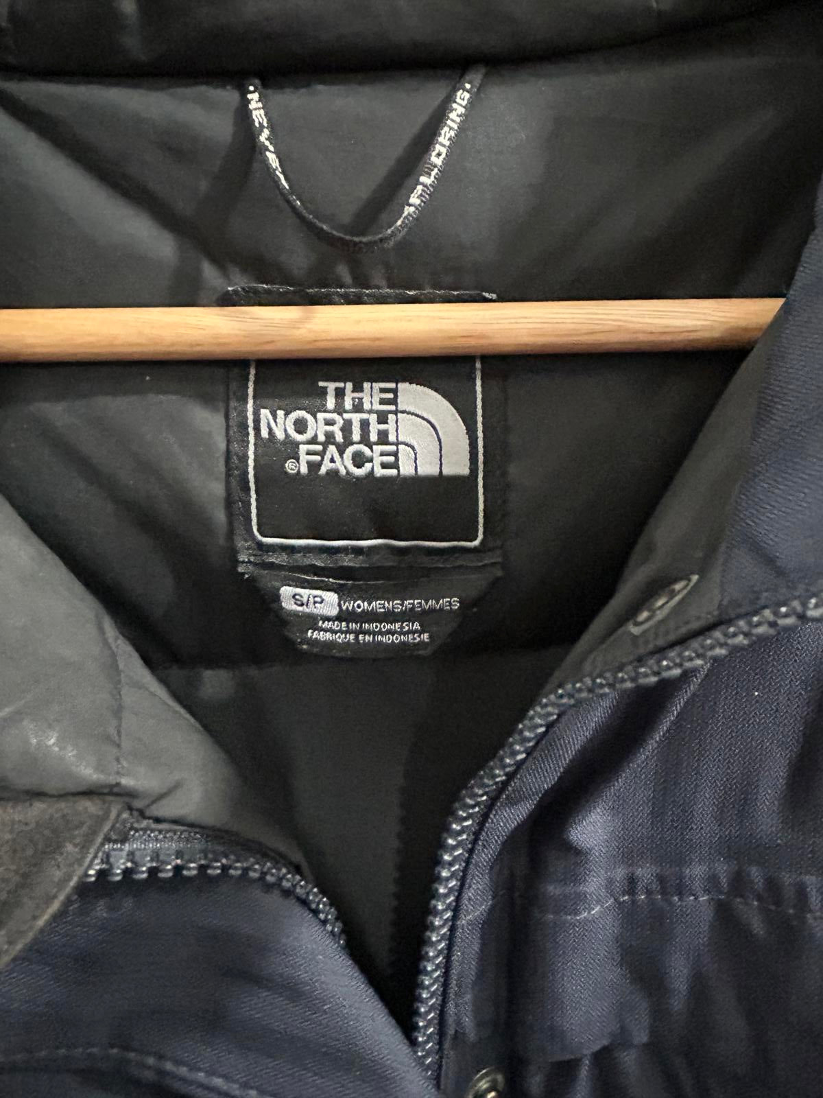 North Face Parka Womens Size Small 8 Midnight Blue Goose Down Puffer Coat TNF