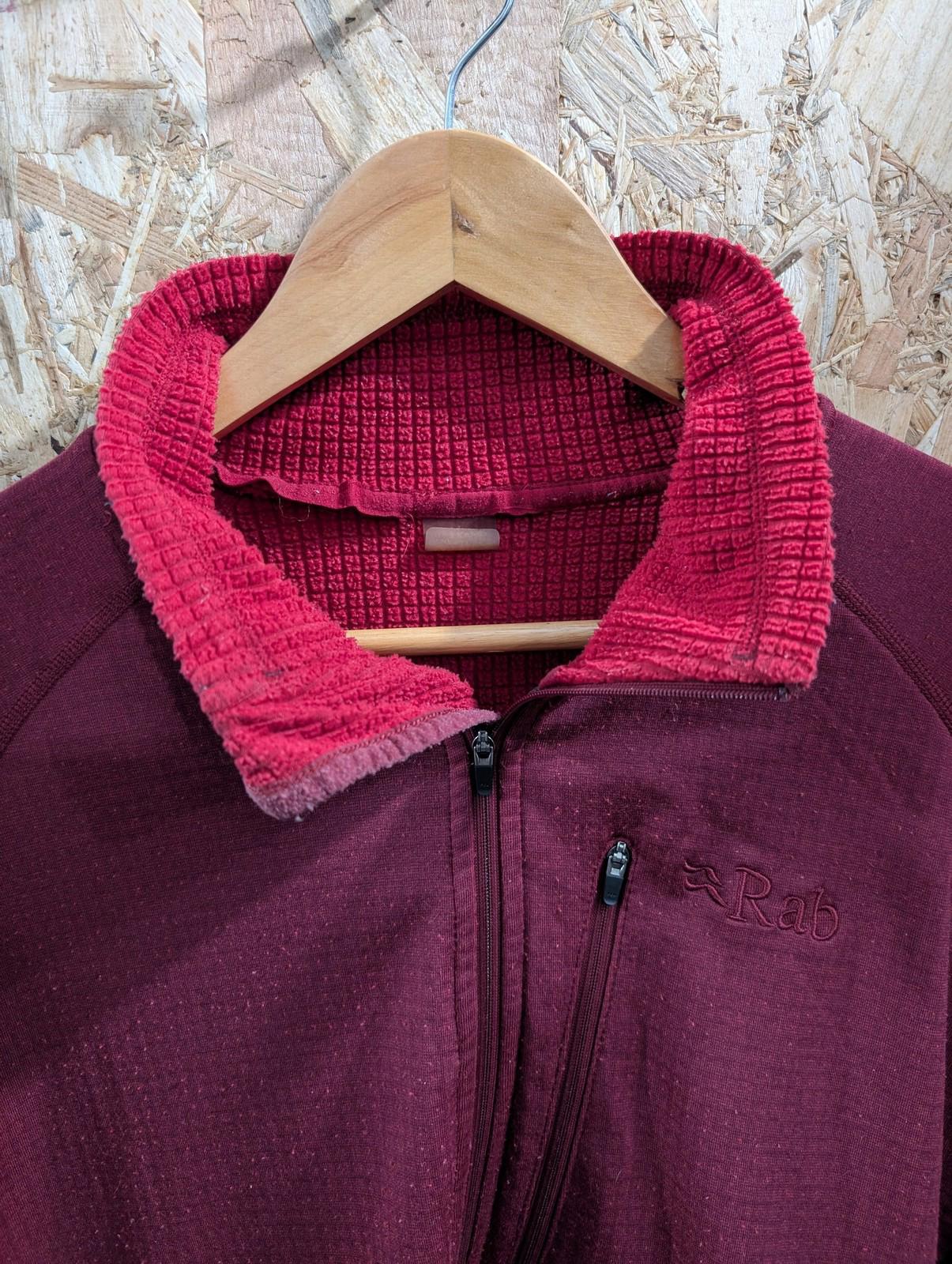 Rab Nucleus Pullover Men XXL Fleece Insulated Half Zip Red Microgrid Outdoor 2XL