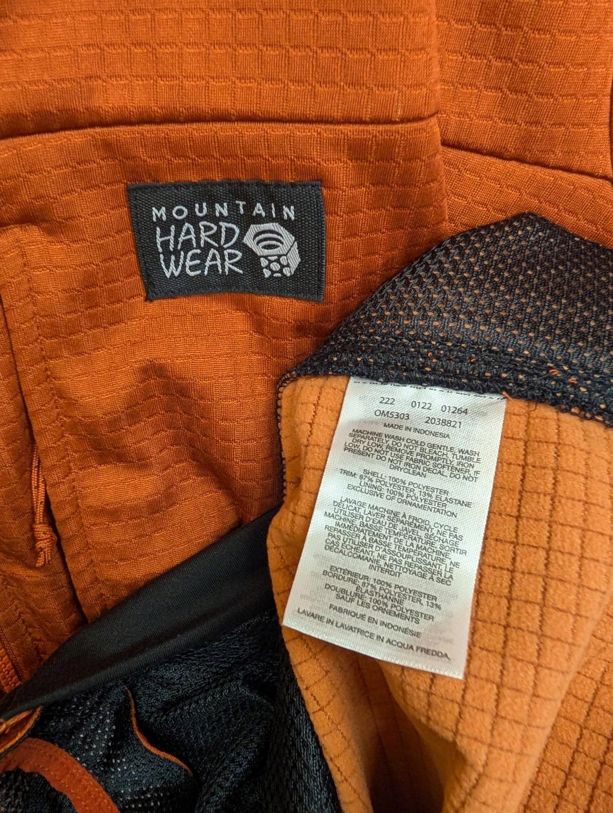 Mountain Hard Wear Jacket XXL Men Thermal Warm Orange Outdoor Hiking Walking